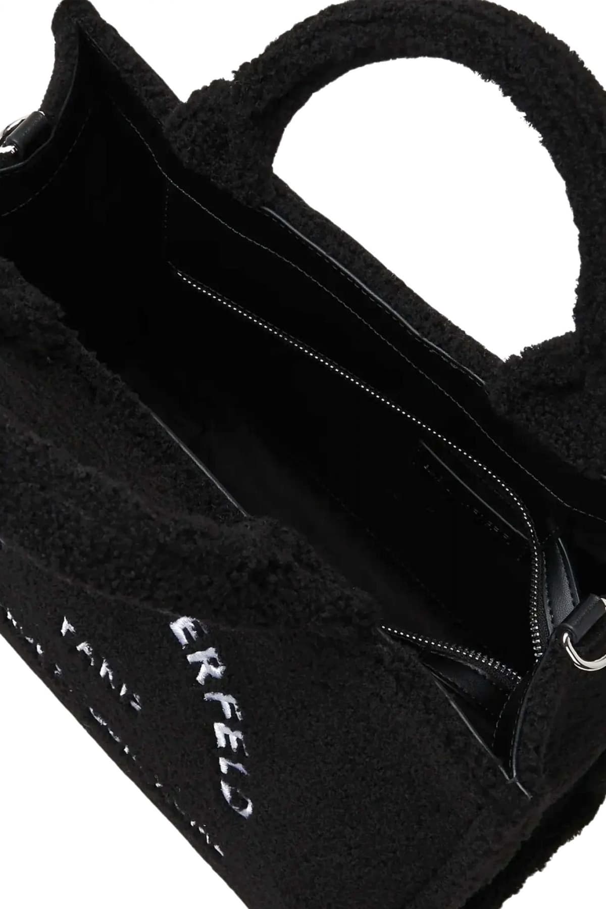 KARL LAGERFELD ΤΣΑΝΤΑ ΩΜΟΥ/CROSSBODY K/RSG MD SQUARE TOTE SEARLING LOGO ΜΑΥΡΟ