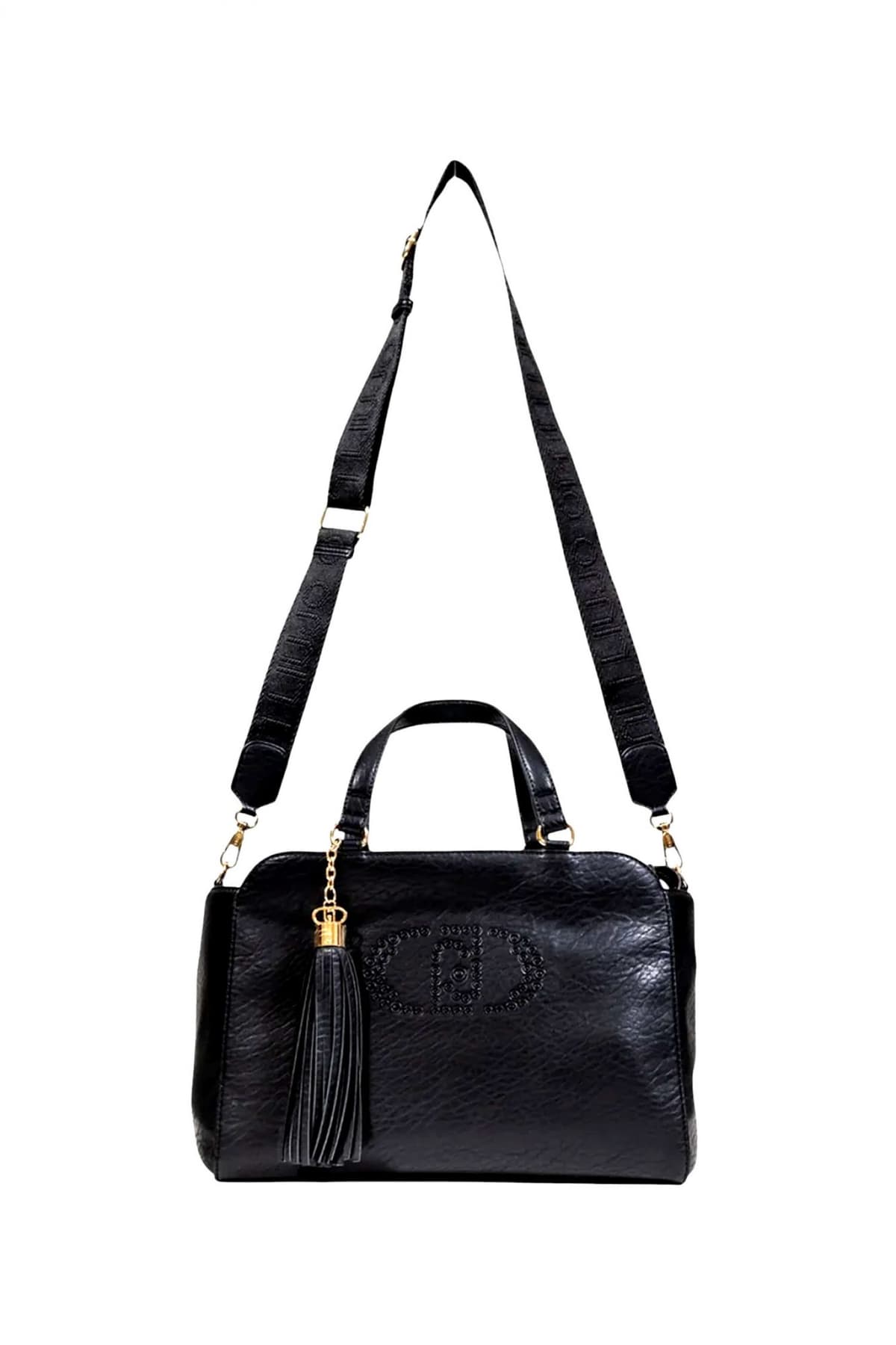 LIU-JO BETTER ΤΣΑΝΤΑ ΩΜΟΥ/CROSS BODY LOGO ΜΑΥΡΟ