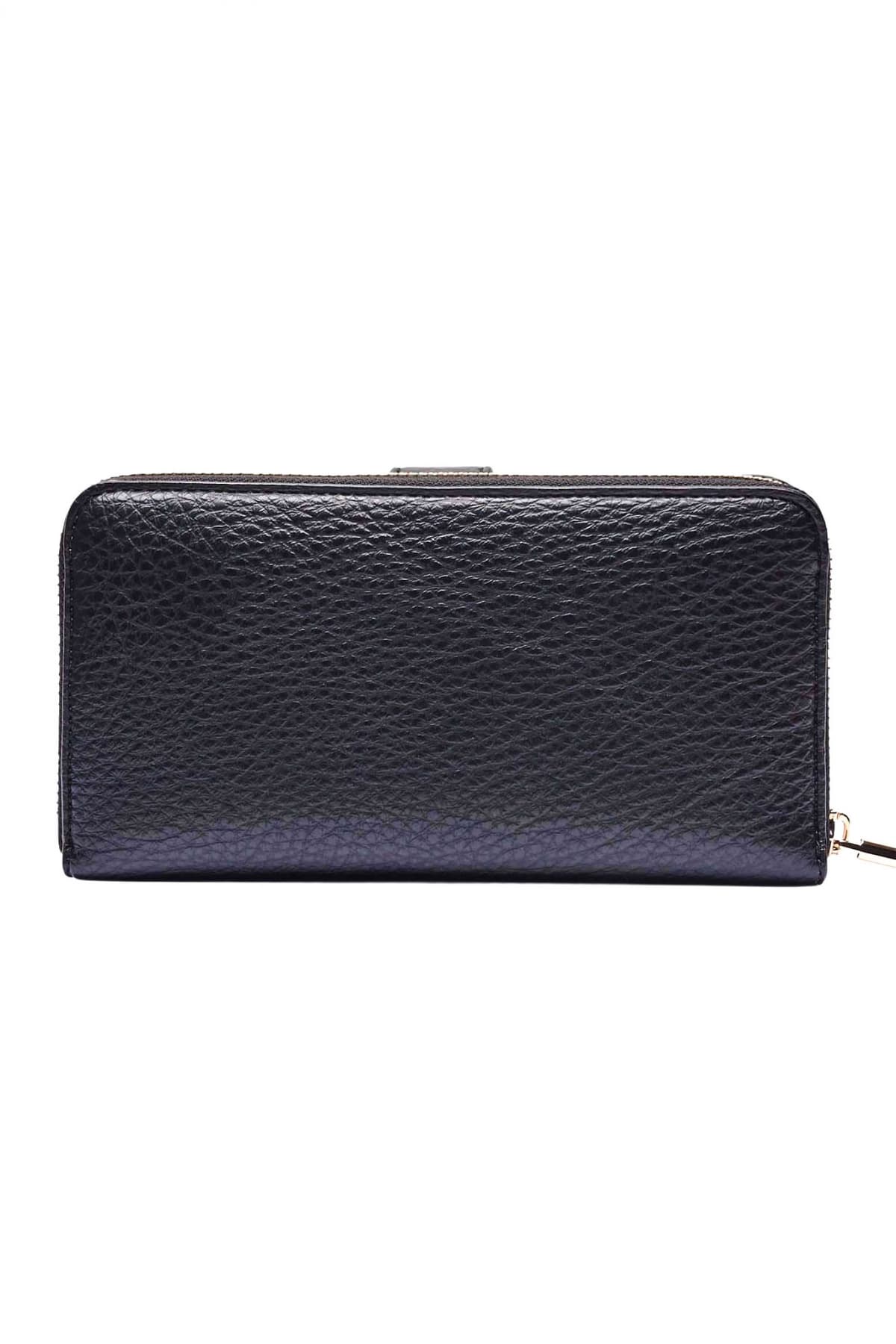 LIU-JO BETTER ΠΟΡΤΟΦΟΛΙ LOGO ΜΕΤΑΛΛΙΚΟ ΜΑΥΡΟ