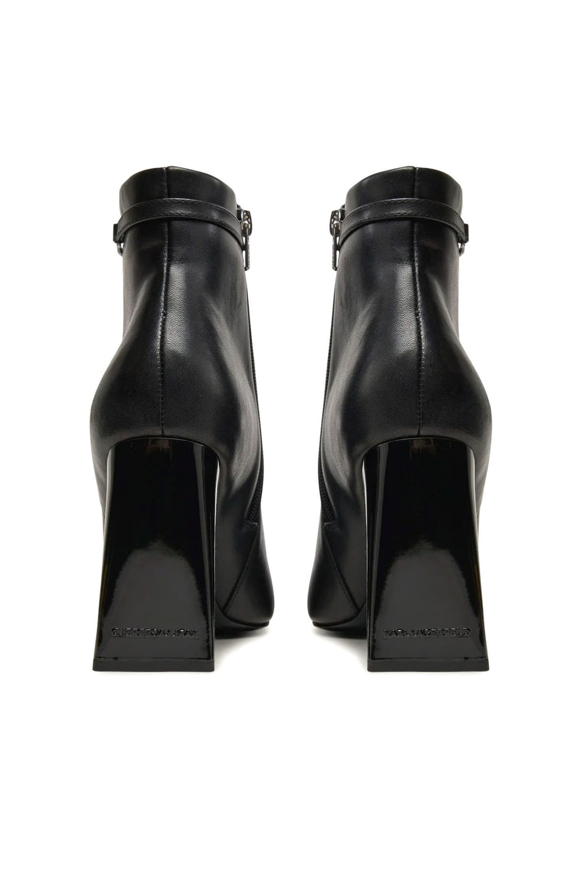 KARL LAGERFELD ΠΑΠΟΥΤΣΙΑ ASTRA NOVA ΦΕΡΜΟΥΑΡ ΜΕΤΑΛΛΙΚΟ LOGO MAYΡΟ