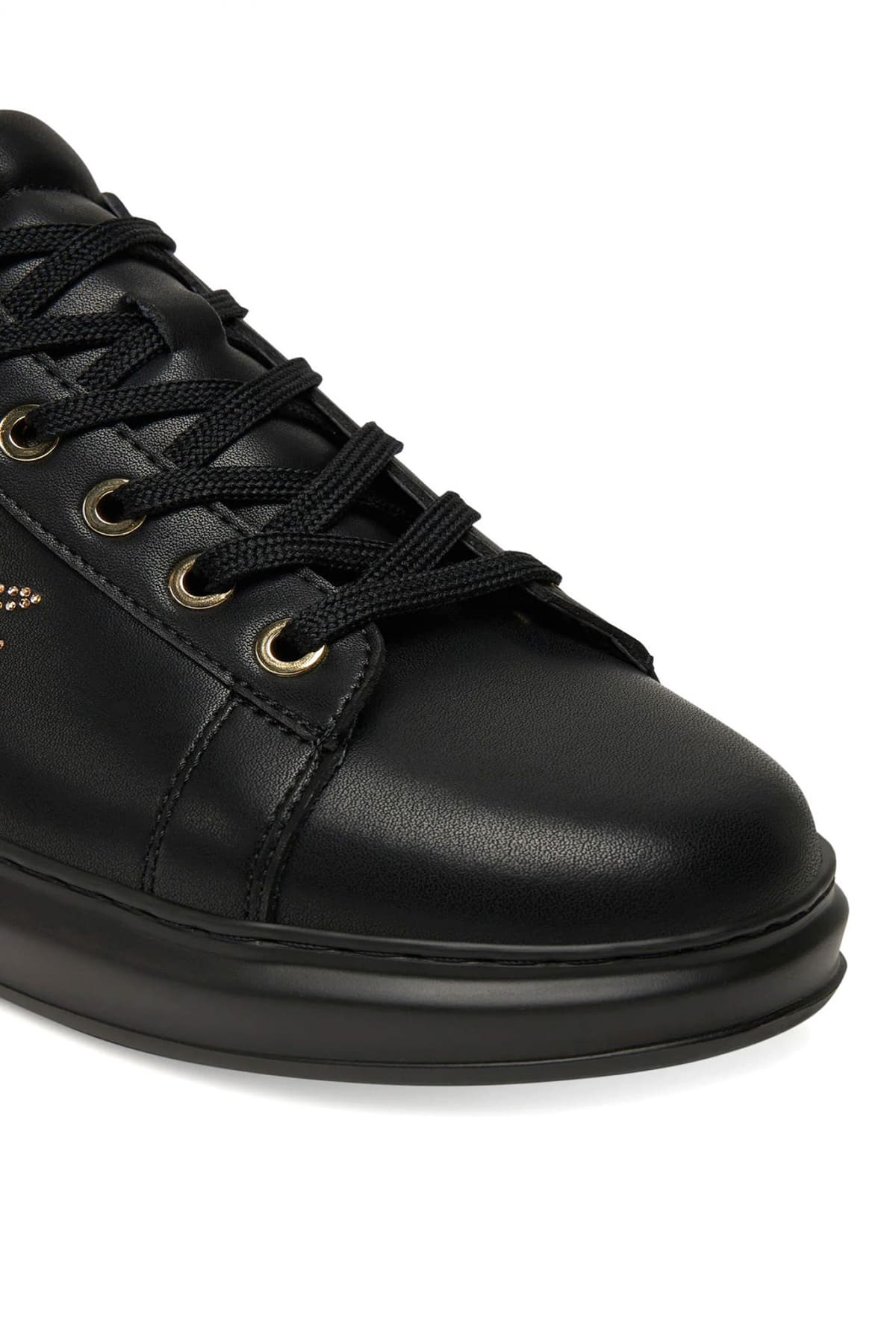 KARL LAGERFELD ΠΑΠΟΥΤΣΙΑ SNEAKERS ΚΑPRI RHINESTONE ΣΤΡΑΣ LOGO ΜΑΥΡΟ