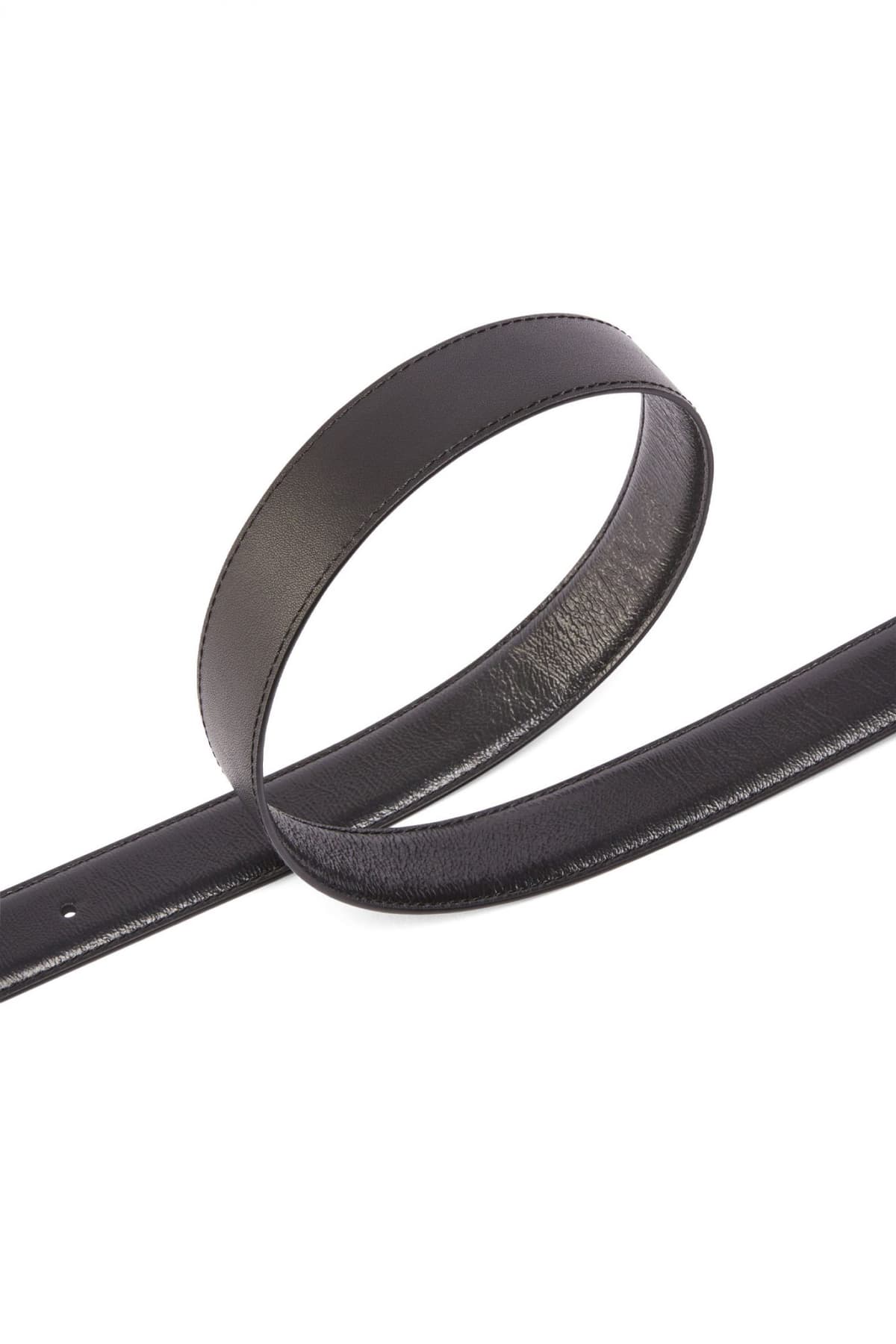 PINKO ΖΩΝΗ LOVE BERRY H3 BELT VITELLO WRINKLE LOGO ΜΑΥΡΟ- MATT SILVER