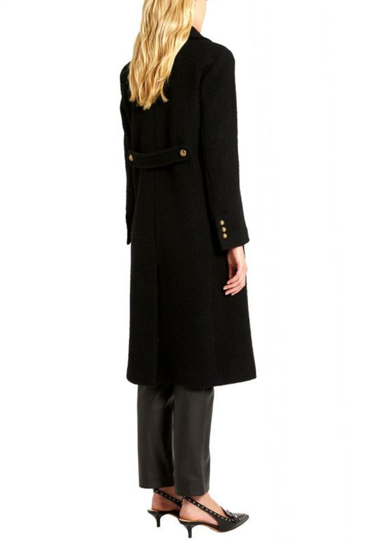 MARELLA SPORT ΠΑΛΤΟ DOMIZIA ΣΤΑΥΡΩΤΟ ΤΣΕΠΕΣ ΜΑΥΡΟ