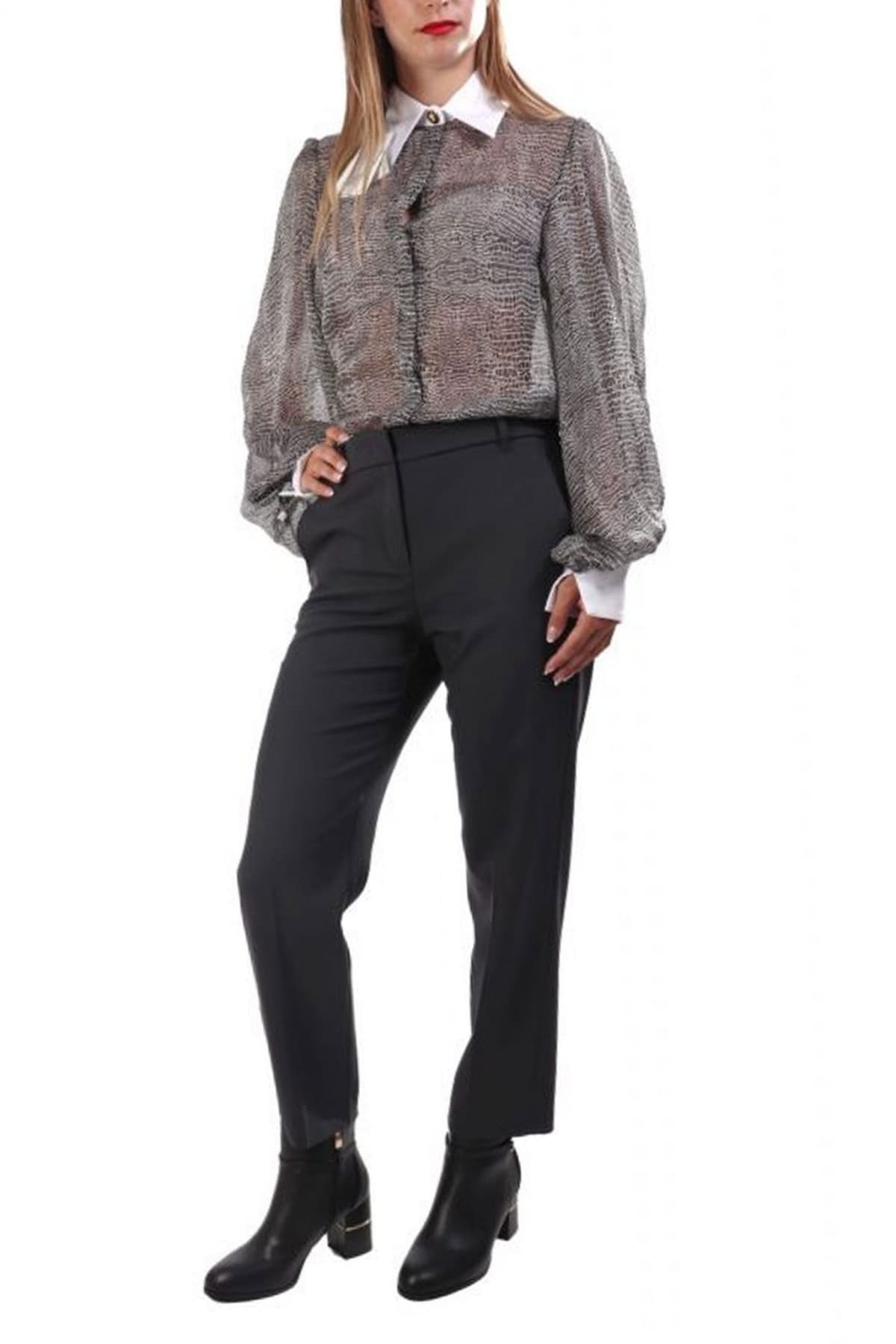 MARELLA MONOCHROME ΠΑΝΤΕΛΟΝΙ MATRICE ΤΣΕΠΕΣ ΣΚΟΥΡΟ ΓΚΡΙ