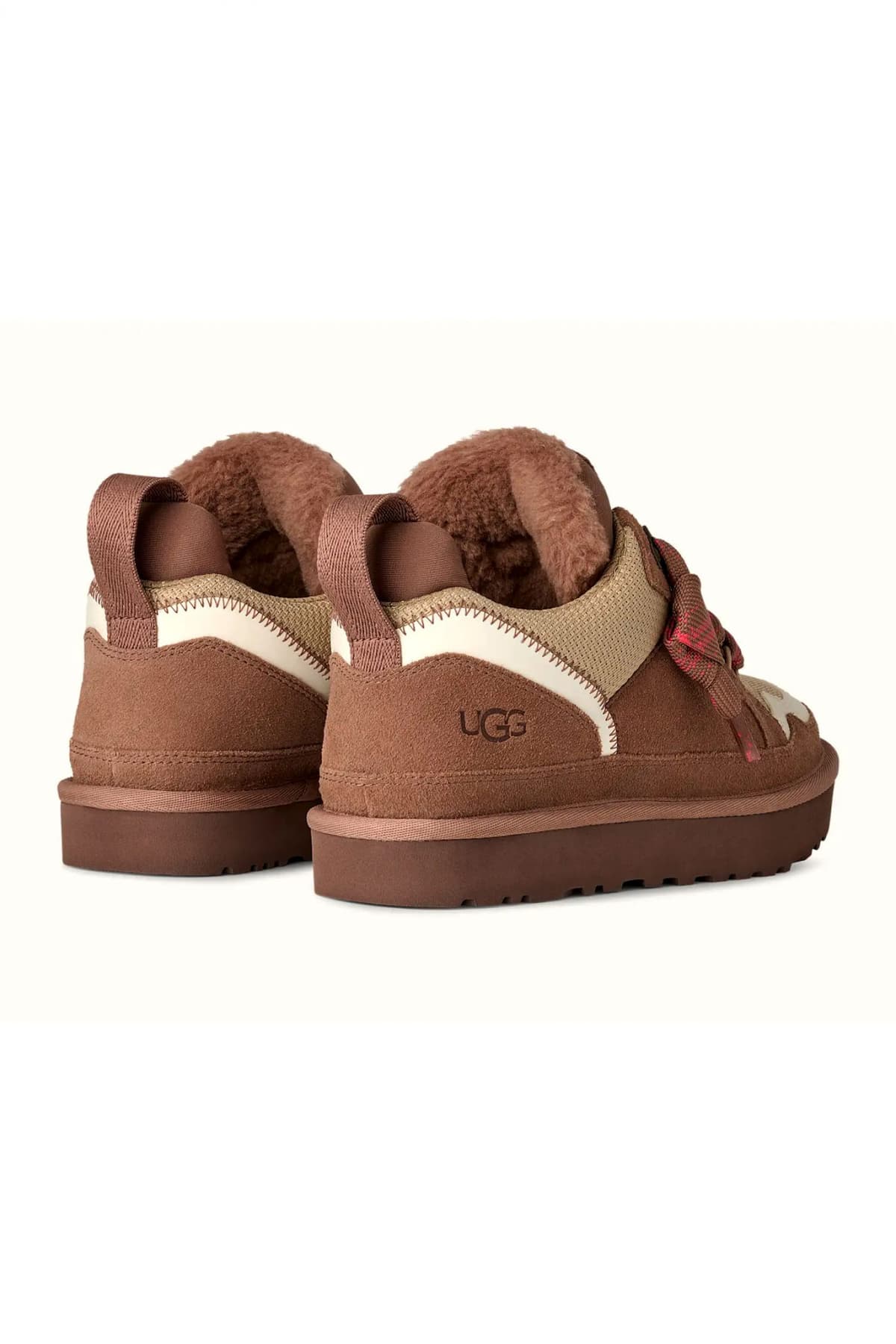 UGG ΠΑΠΟΥΤΣΙΑ SNEAKERS LOWMEL ΣΟΥΕΤ LOGO ΚΑΦΕ ΑΝΟΙΧΤΟ/ΜΠΕΖ