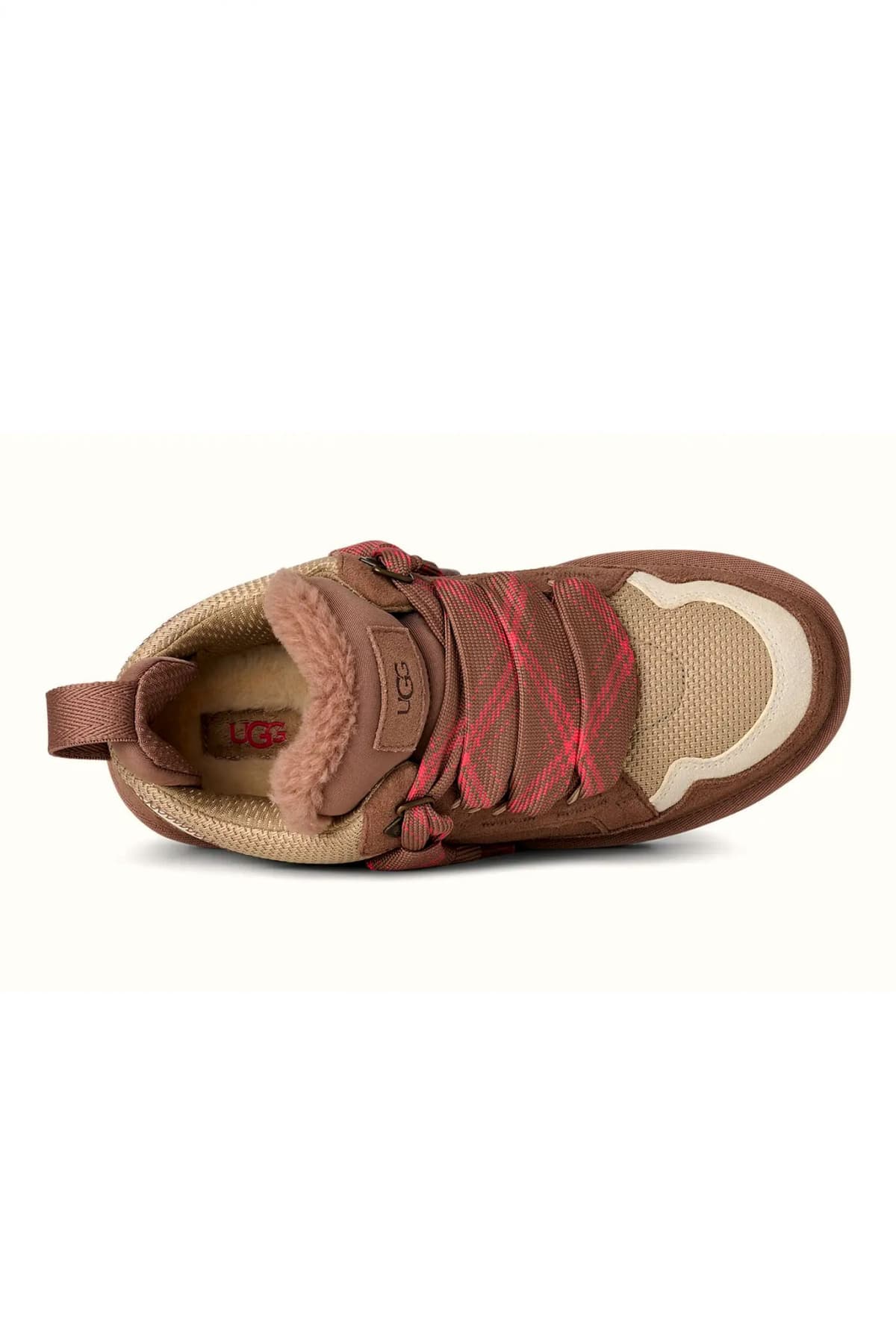 UGG ΠΑΠΟΥΤΣΙΑ SNEAKERS LOWMEL ΣΟΥΕΤ LOGO ΚΑΦΕ ΑΝΟΙΧΤΟ/ΜΠΕΖ