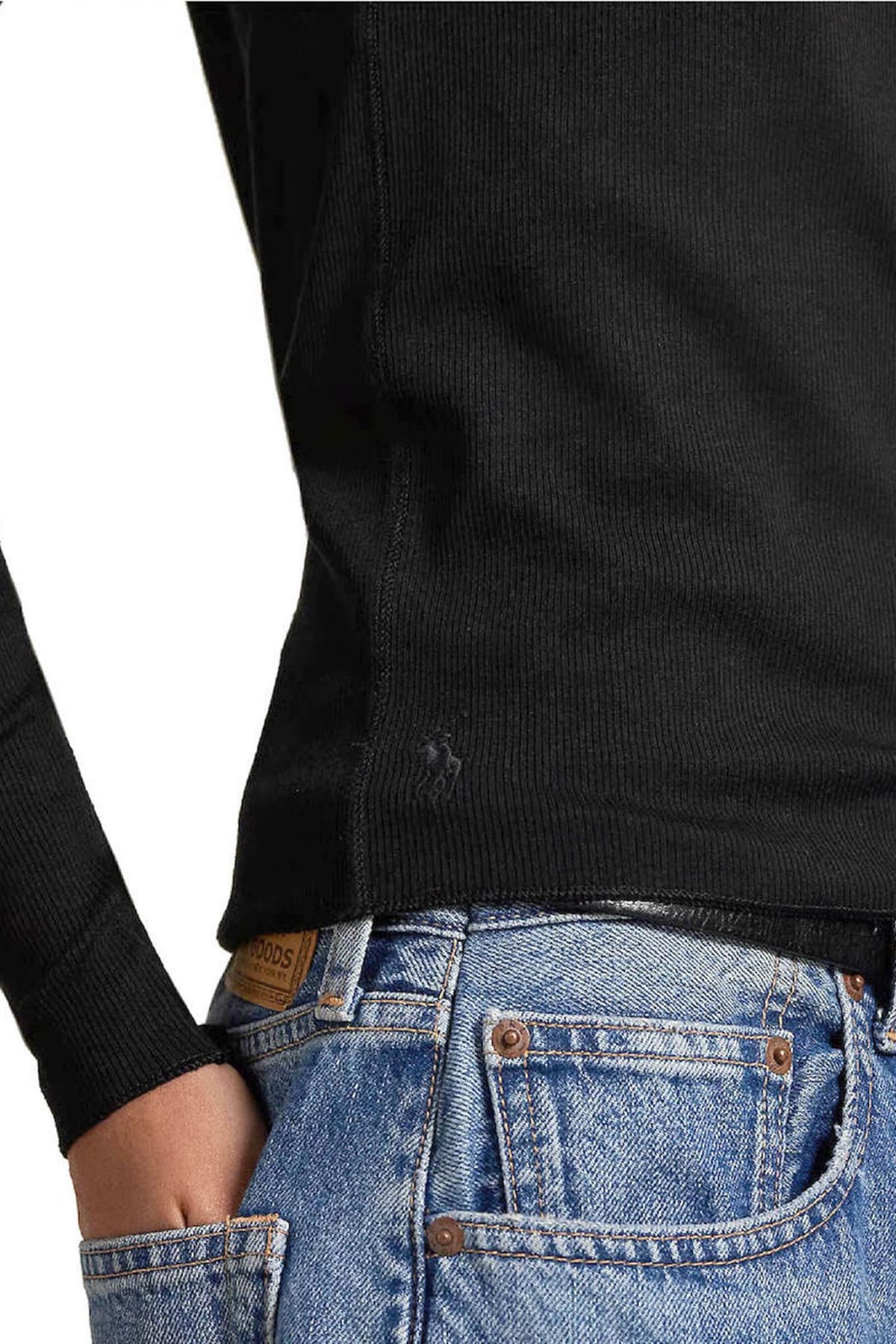 RALPH LAUREN ΠΛΕΚΤΟ CLASSICS ΖΙΒΑΓΚΟ ΜΑΥΡΟ