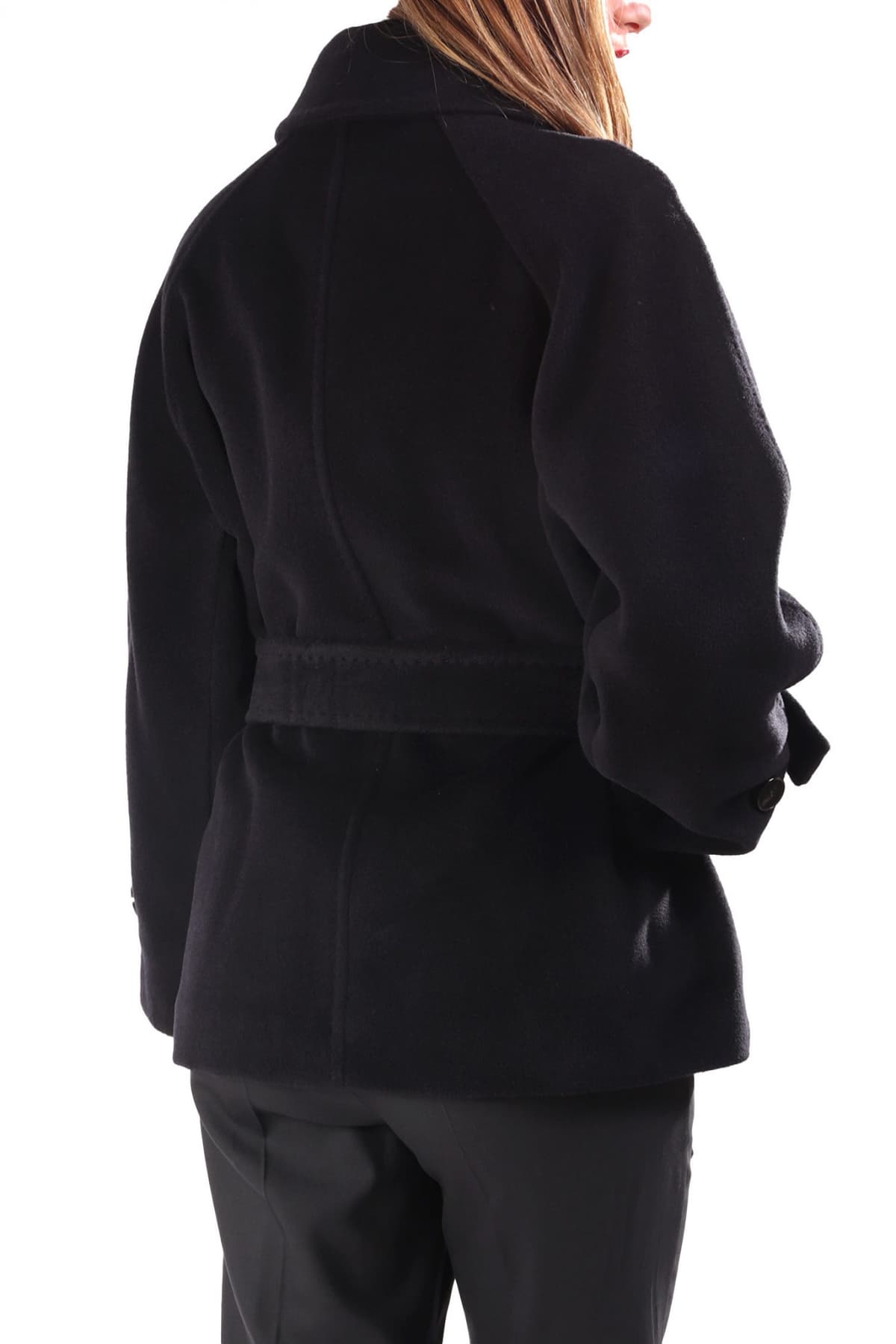 MARELLA ΠΑΛΤΟ DOVERE ΣΤΑΥΡΩΤΟ ΑΠΟΣΠΩΜΕΝΗ ΖΩΝΗ ΣΚΟΥΡΟ ΜΠΛΕ