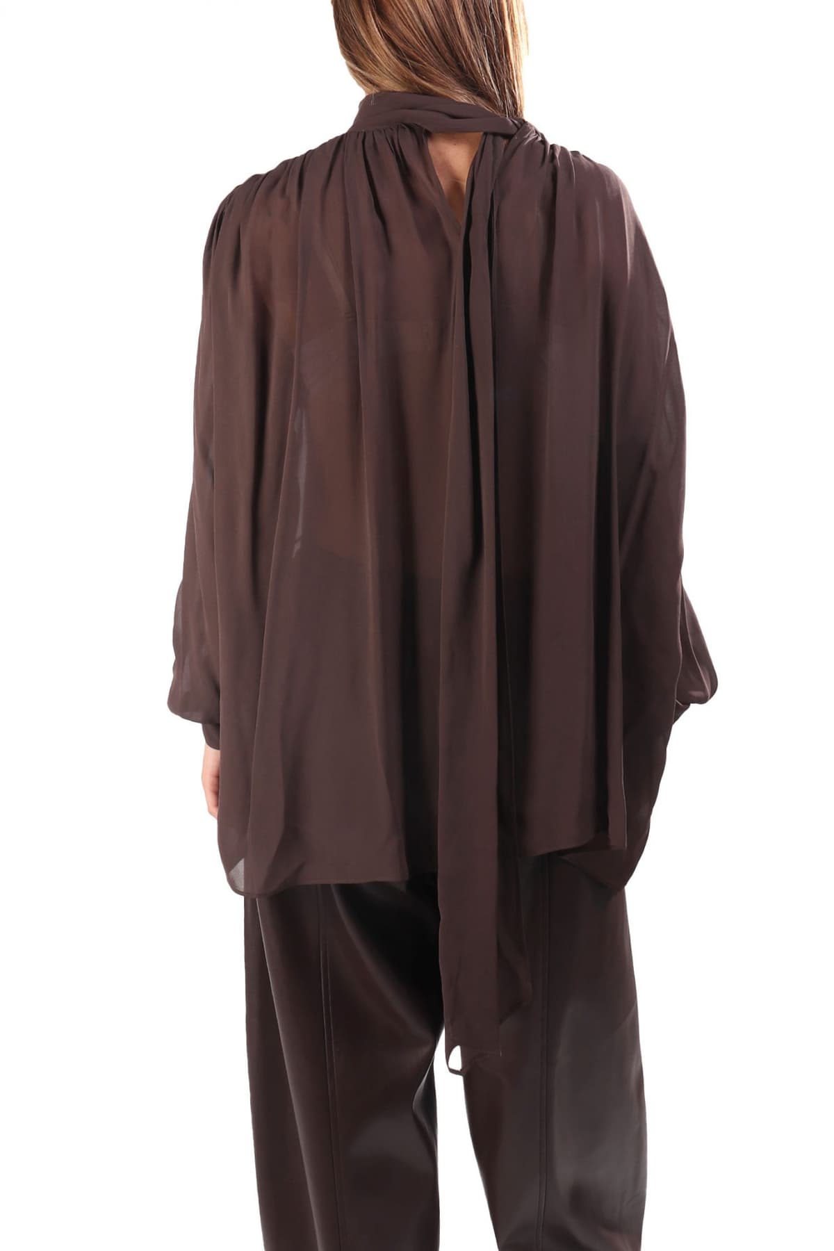 MARELLA ΜΠΛΟΥΖΑ CANAPA ΔΕΣΙΜΟ ΠΙΣΩ ΑΣΣΥΜΕΤΡΟ ΚΑΦΕ