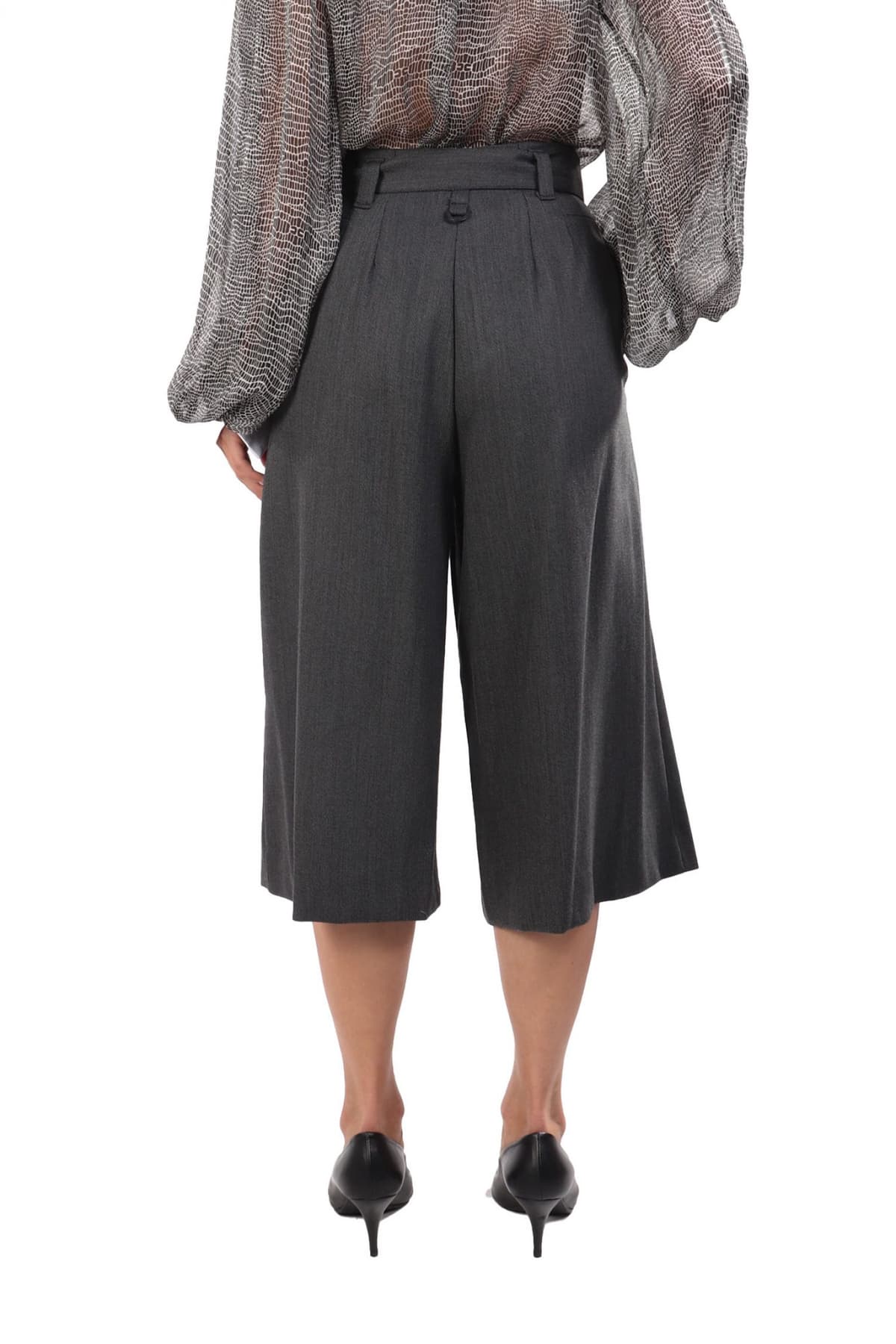 MARELLA MONOCHROME ΖΙΠ ΚΙΛΟΤ RELAIS ΠΙΕΤΑ ΑΠΟΣΠΩΜΕΝΗ ΖΩΝΗ ΣΚΟΥΡΟ ΓΚΡΙ