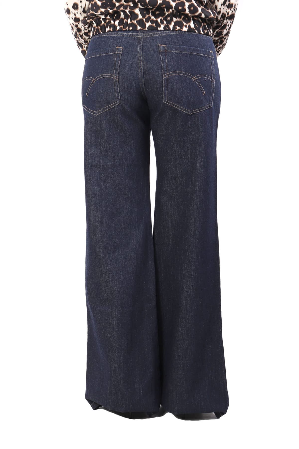 MARELLA ΠΑΝΤΕΛΟΝΙ JEANS WLEG ΣΚΟΥΡΟ ΜΠΛΕ