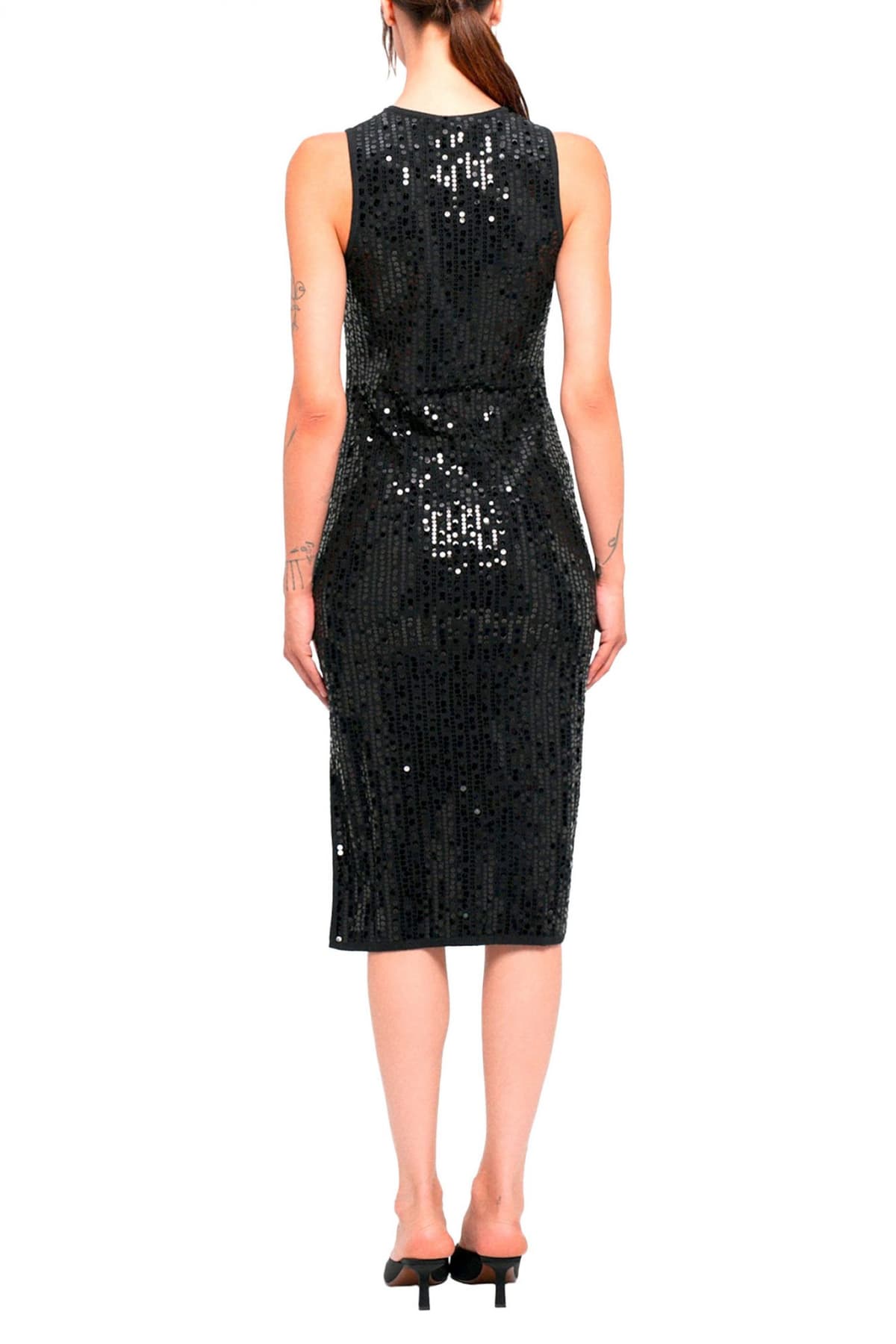 MARELLA SPORT ΦΟΡΕΜΑ MIDI ADDETO ΠΑΓΙΕΤΑ ΑΝΟΙΓΜΑ ΚΑΤΩ ΜΑΥΡΟ