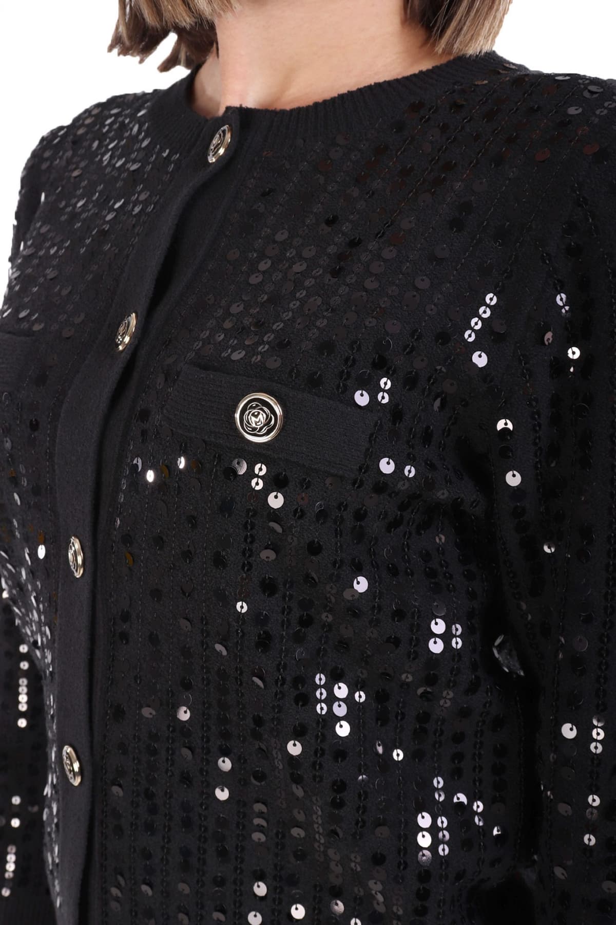 MARELLA SPORT ΖΑΚΕΤΑ ΠΛΕΚΤΟ SIENA1 ΠΑΓΙΕΤΑ ΜΑΥΡΟ