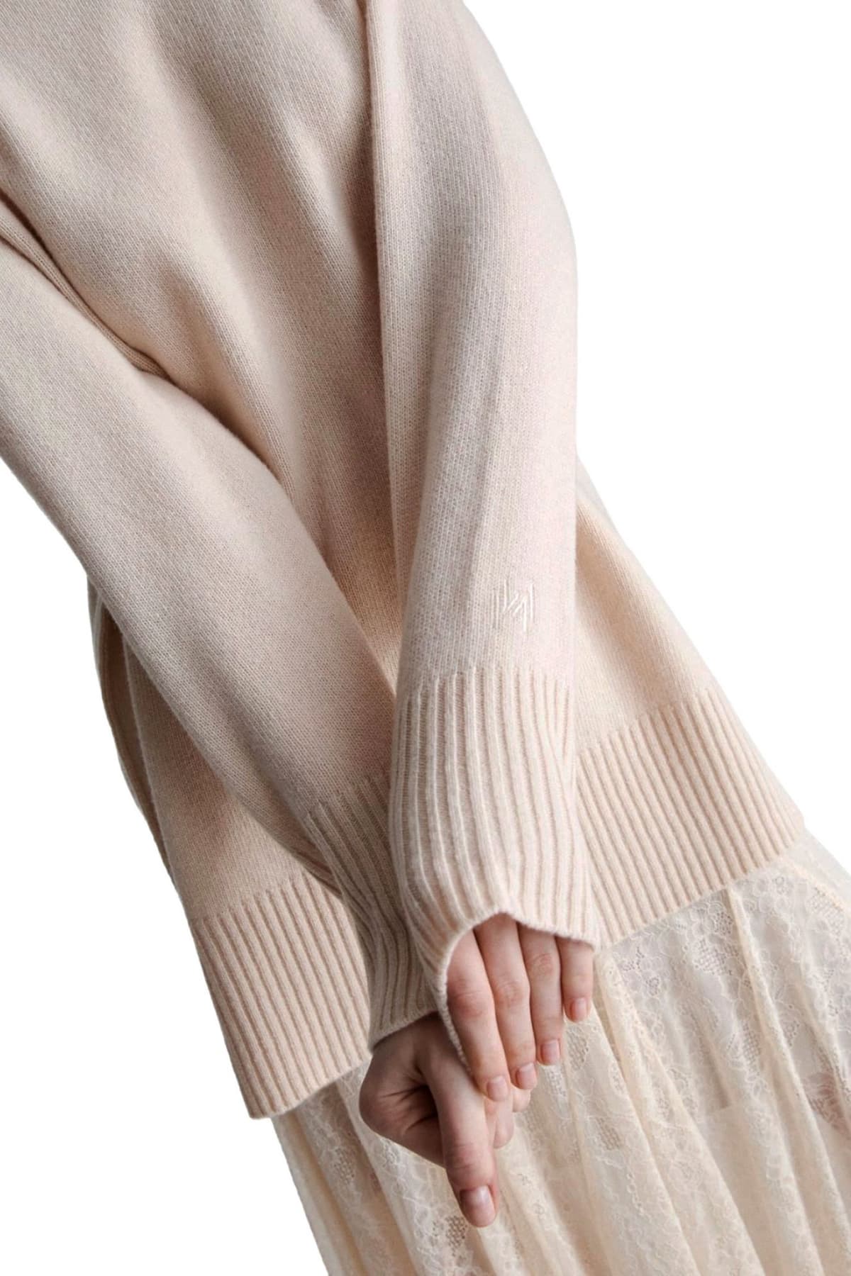 MARELLA MONOCHROME ΠΛΕΚΤΟ ΛΟΥΠΕΤΟ OVERSIZED ECCELSO ΜΠΕΖ