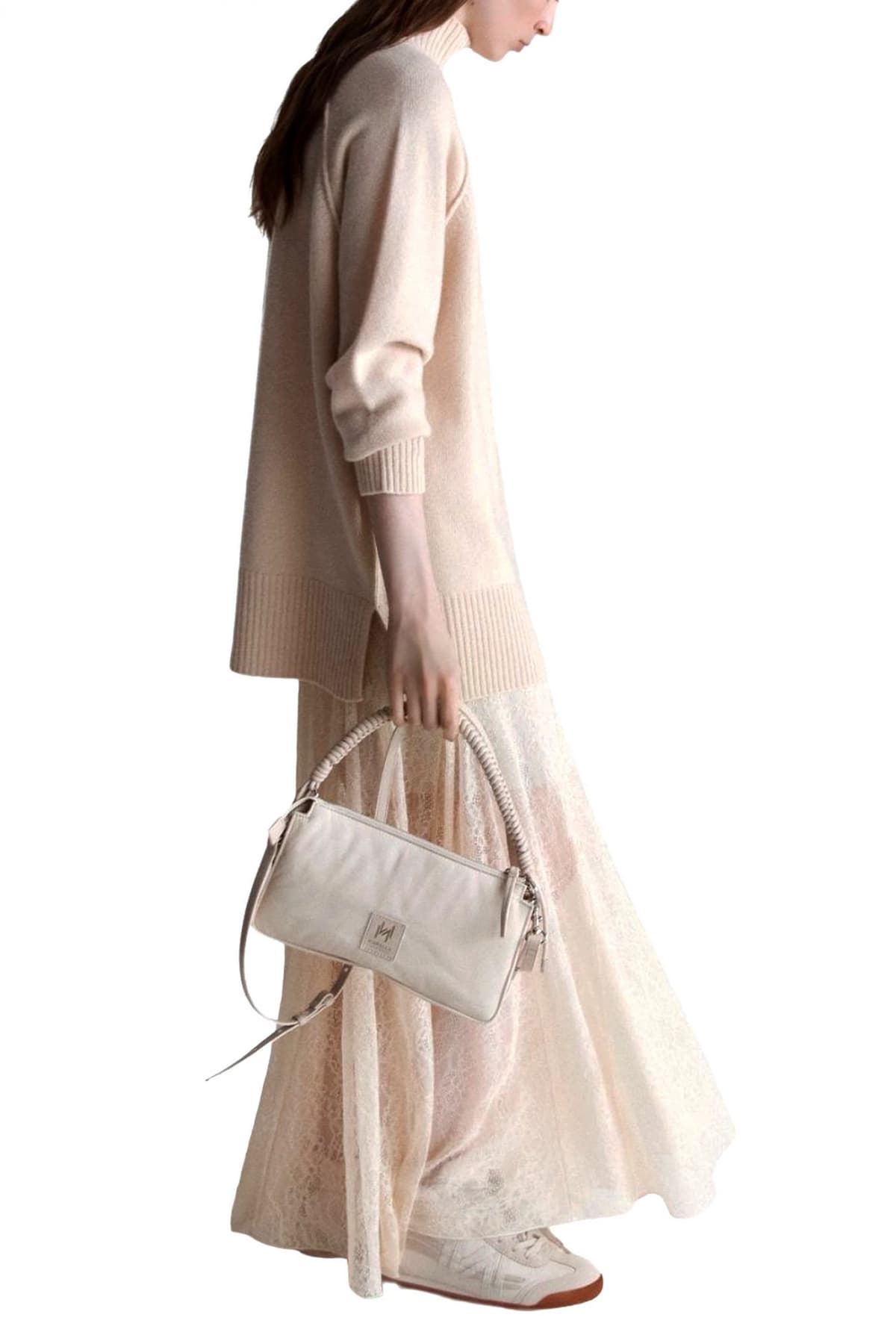 MARELLA MONOCHROME ΠΛΕΚΤΟ ΛΟΥΠΕΤΟ OVERSIZED ECCELSO ΜΠΕΖ