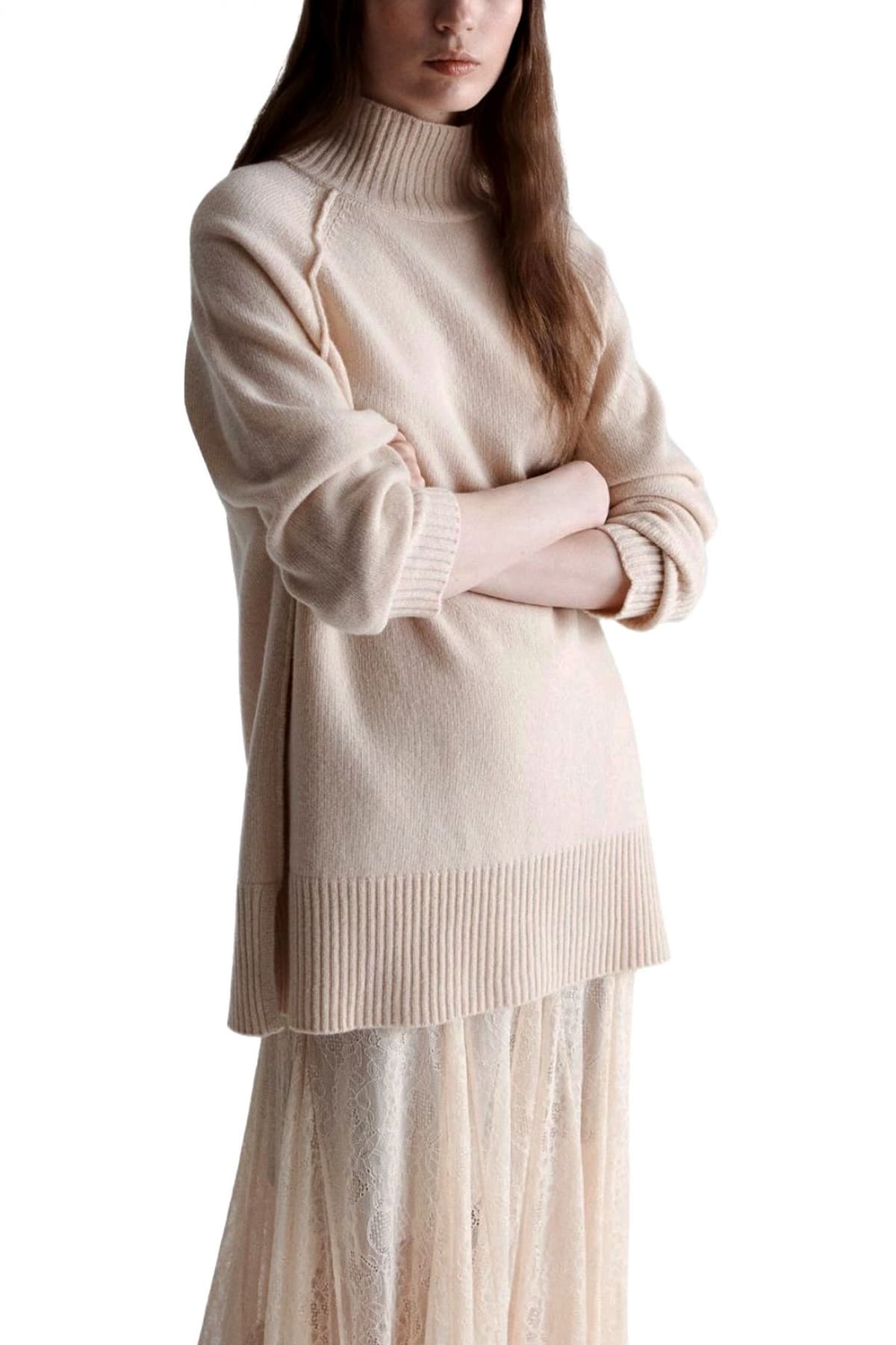 MARELLA MONOCHROME ΠΛΕΚΤΟ ΛΟΥΠΕΤΟ OVERSIZED ECCELSO ΜΠΕΖ