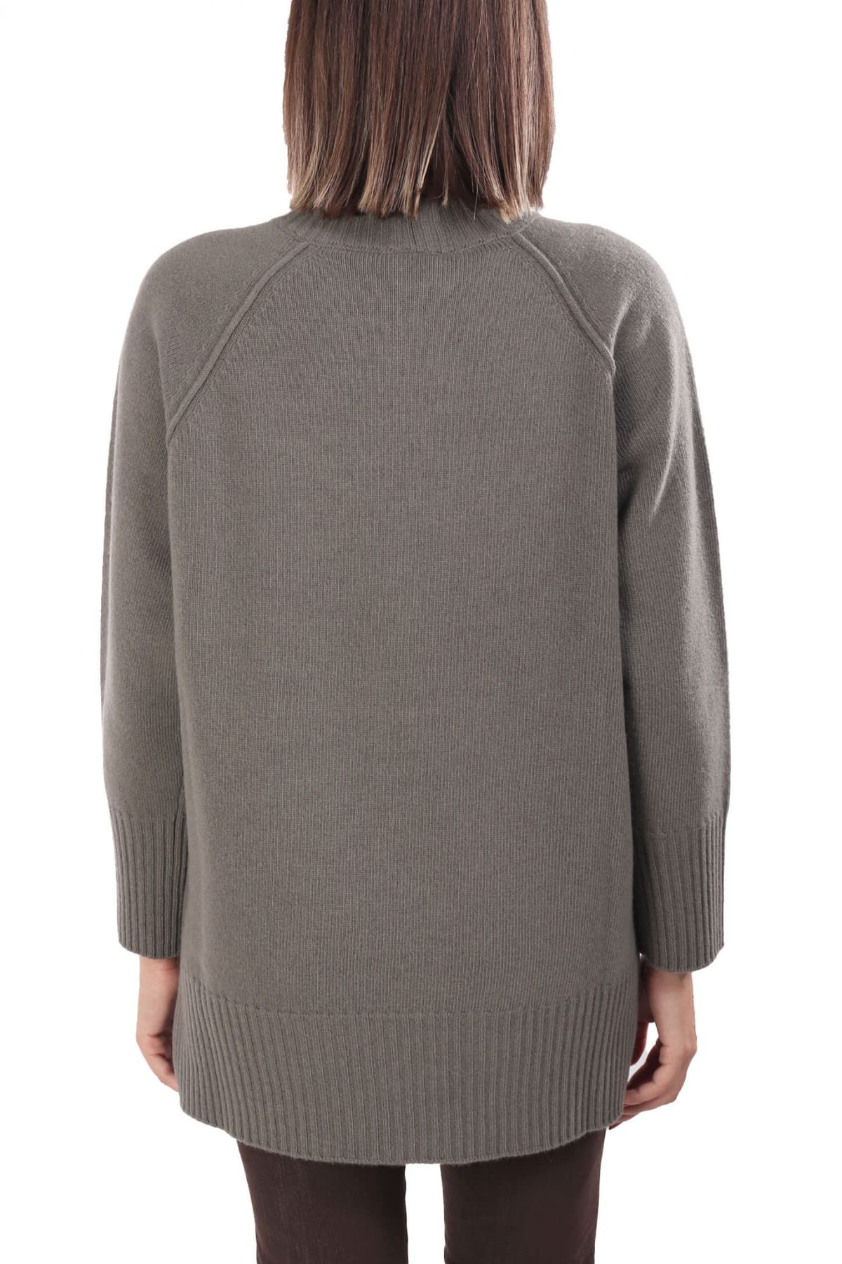 MARELLA MONOCHROME ΠΛΕΚΤΟ ΛΟΥΠΕΤΟ OVERSIZED ECCELSO ΓΚΡΙ