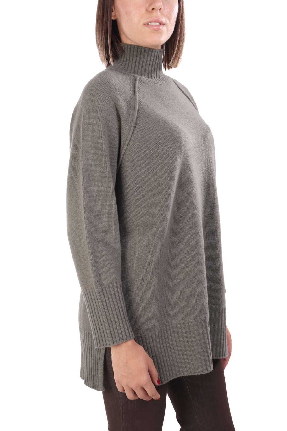 MARELLA MONOCHROME ΠΛΕΚΤΟ ΛΟΥΠΕΤΟ OVERSIZED ECCELSO ΓΚΡΙ