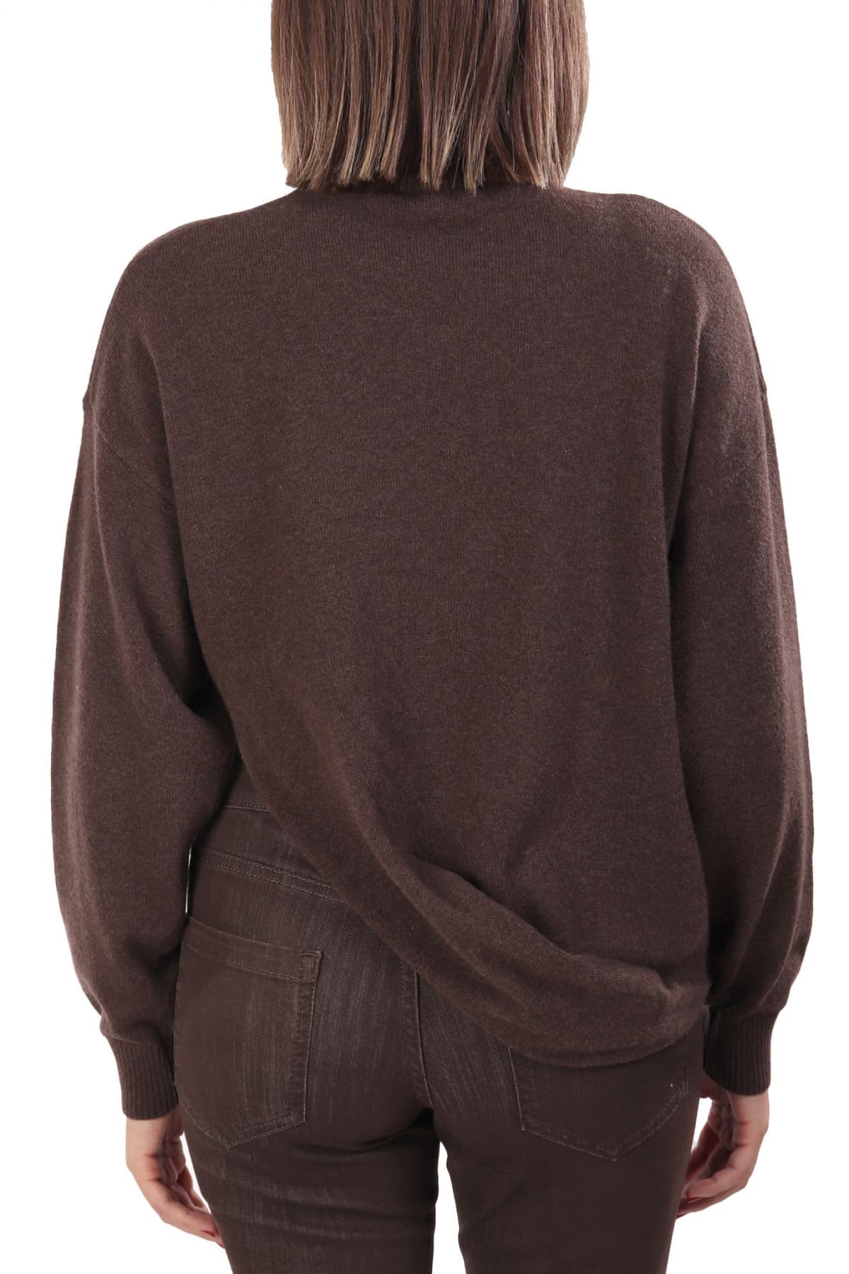 MARELLA ΠΛΕΚΤΟ ΛΟΥΠΕΤΟ DEBORAH ΑΣΣΥΜΕΤΡΟ ΣΚΟΥΡΟ ΚΑΦΕ