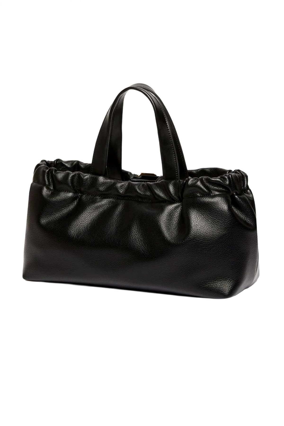 MARELLA ACCESORI ΤΣΑΝΤΑ ΧΕΙΡΟΣ/CROSSBODY PADOVA LOGO ΜΕΤΑΛΛΙΚΟ ΜΑΥΡΟ