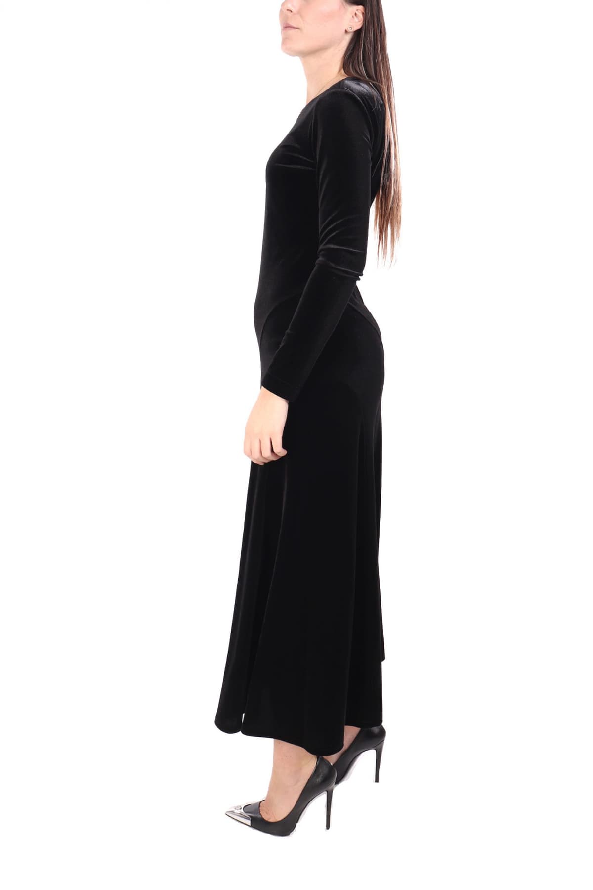 MARELLA ΦΟΡΕΜΑ MAXI RICORSO ΑΝΟΙΓΜΑ ΠΛΑΤΗ ΒΕΛΟΥΤΕ ΜΑΥΡΟ