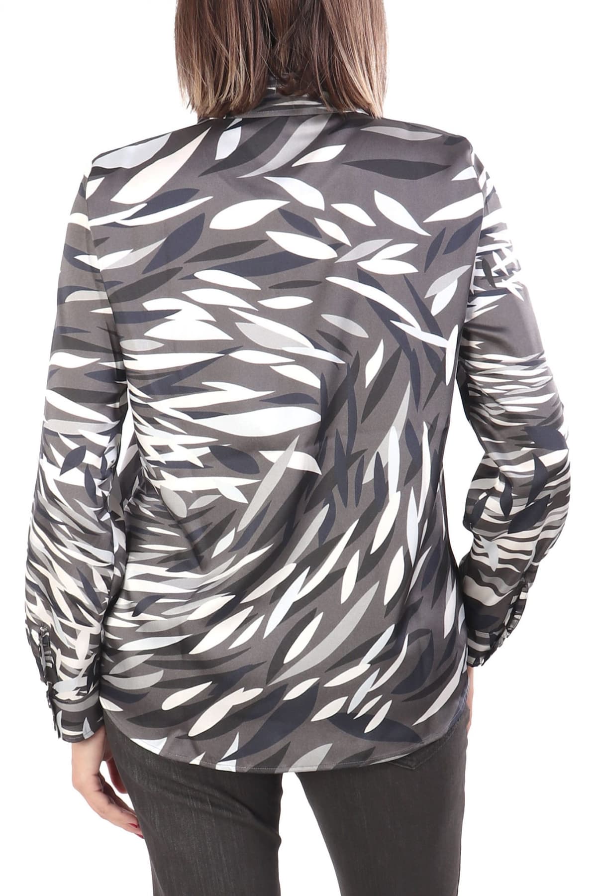 MARELLA EMME ΠΟΥΚΑΜΙΣΟ BIAGIO ΜΕ ΟΨΗ ΣΑΤΕΝ ΕΜΠΡΙΜΕ ΣΚΟΥΡΟ ΓΚΡΙ