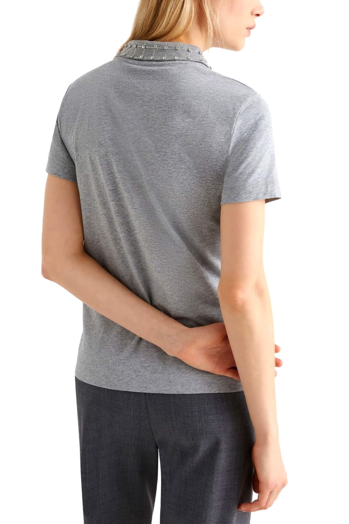 MARELLA SPORT POLO NUMIDIE ΣΤΡΑΣ ΓΙΑΚΑ ΚΟΥΜΠΙΑ ΓΚΡΙ