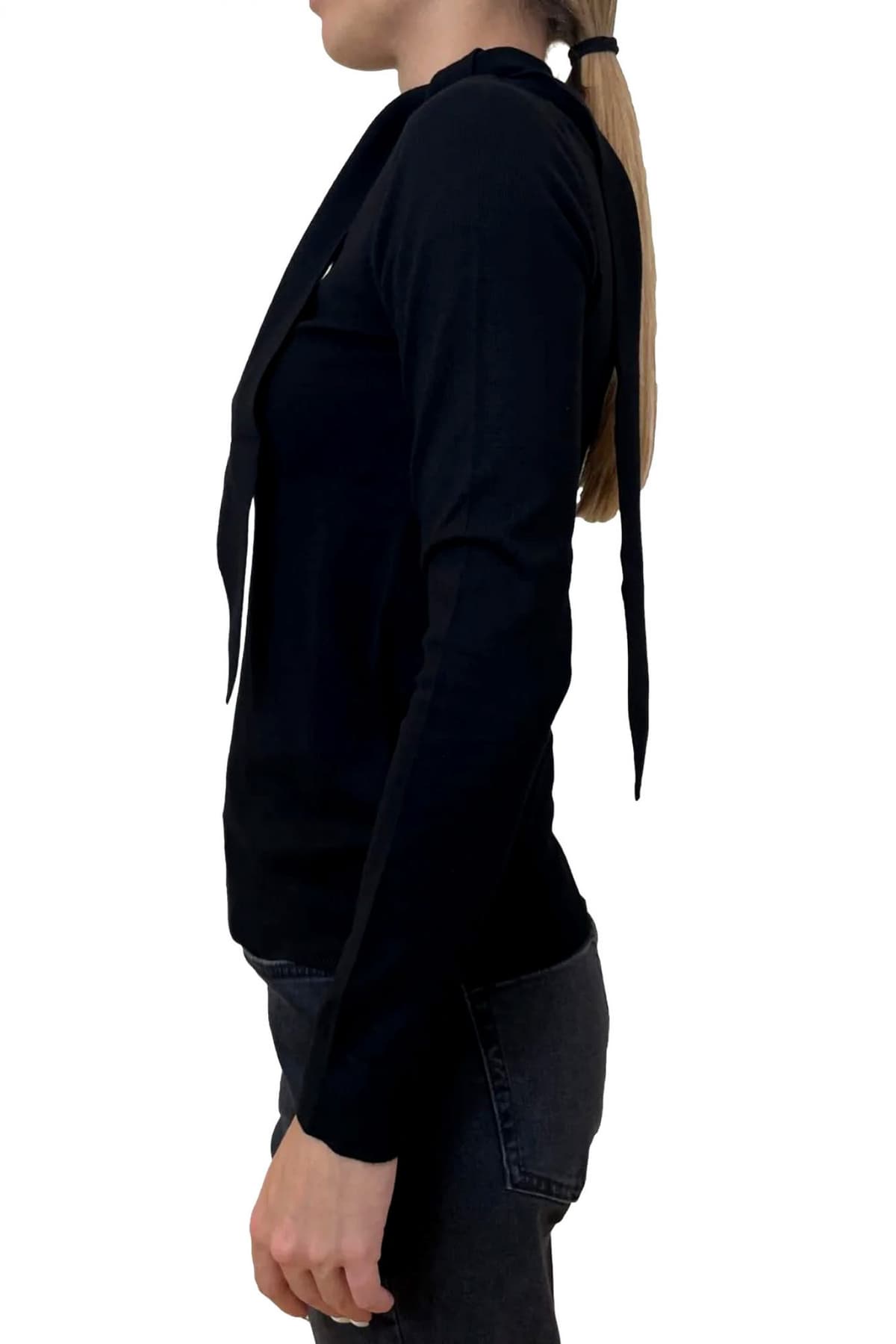 MARELLA EMME ΠΛΕΚΤΟ OSAKA ΛΟΥΠΕΤΟ ΔΕΣΙΜΟ ΛΑΙΜΟ ΜΑΥΡΟ