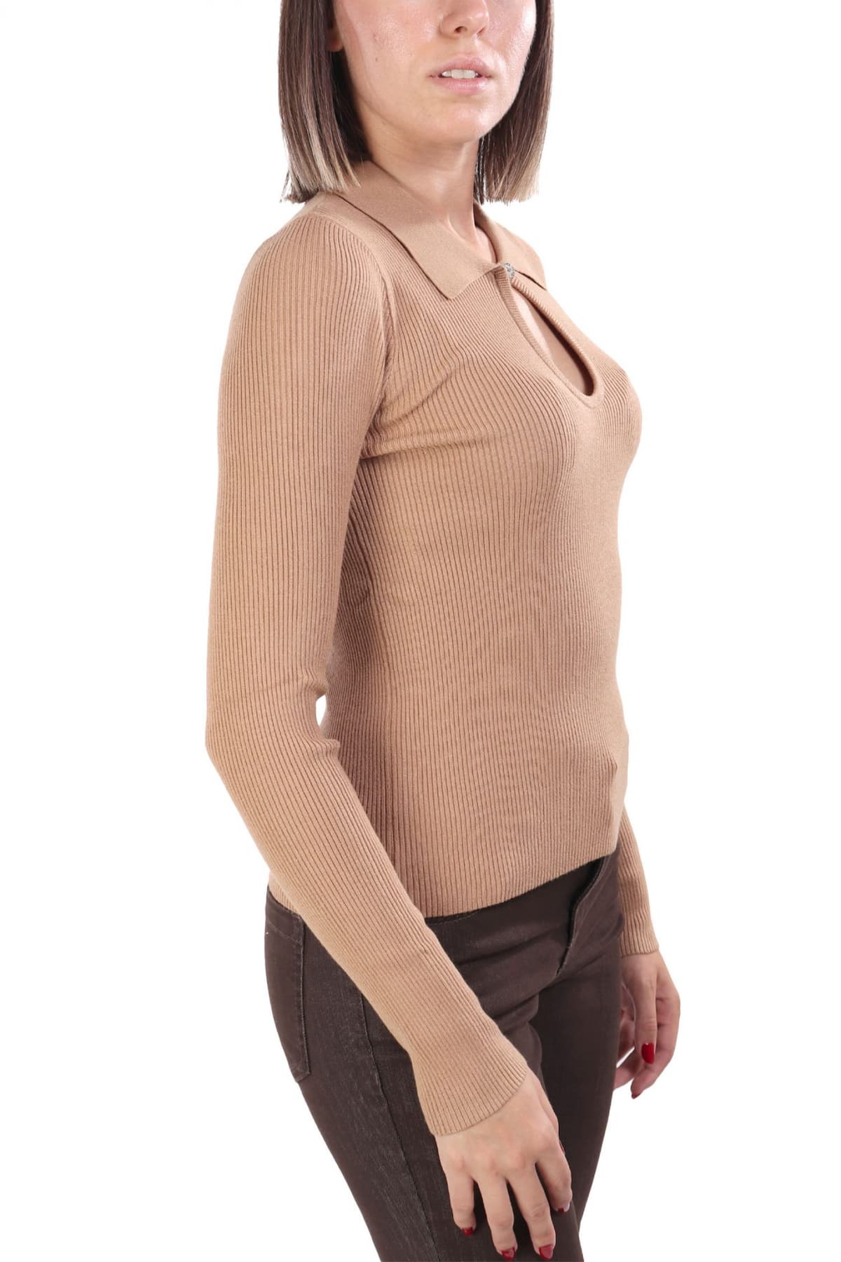 MARELLA EMME POLO PLUME ΠΛΕΚΤΟ ΚΟΥΜΠΙ ΚΑΜΗΛΟ