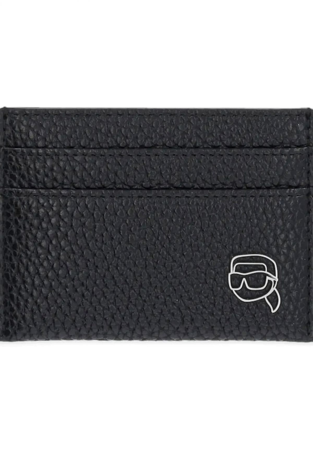 KARL LAGERFELD ΘΗΚΗ ΚΑΡΤΩΝ K/IKON OUTLINE ΜΑΥΡΟ