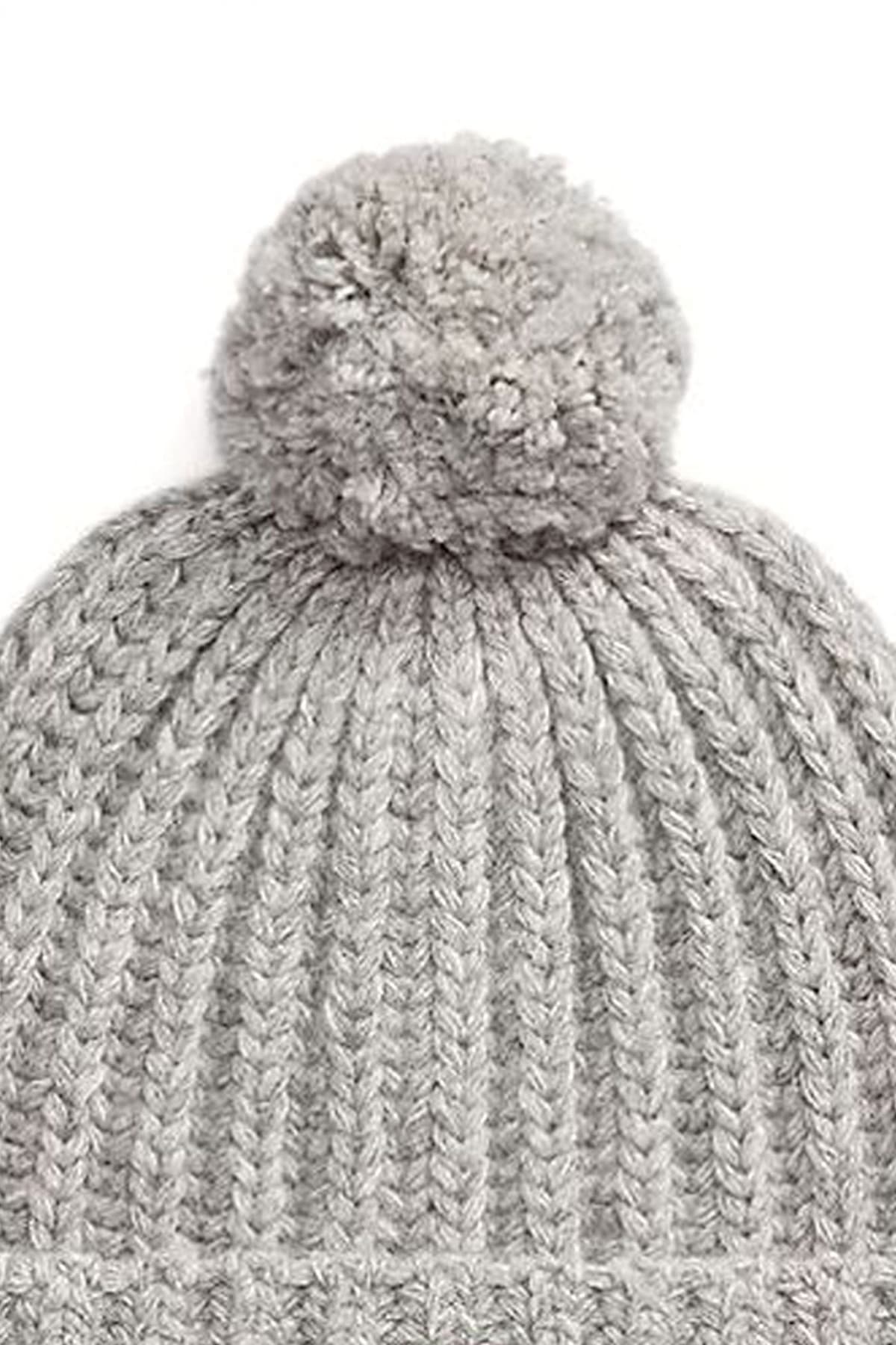 RALPH LAUREN ΣΚΟΥΦΟΣ ΠΛΕΚΤΟ LOGO BEAR ΓΚΡΙ