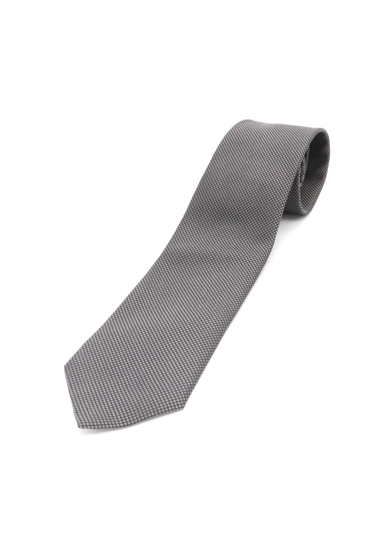 BOSS ΓΡΑΒΑΤΑ ΜΙΚΡΟΣΧΕΔΙΟ 7.5CM TRAVELLER ΓΚΡΙ