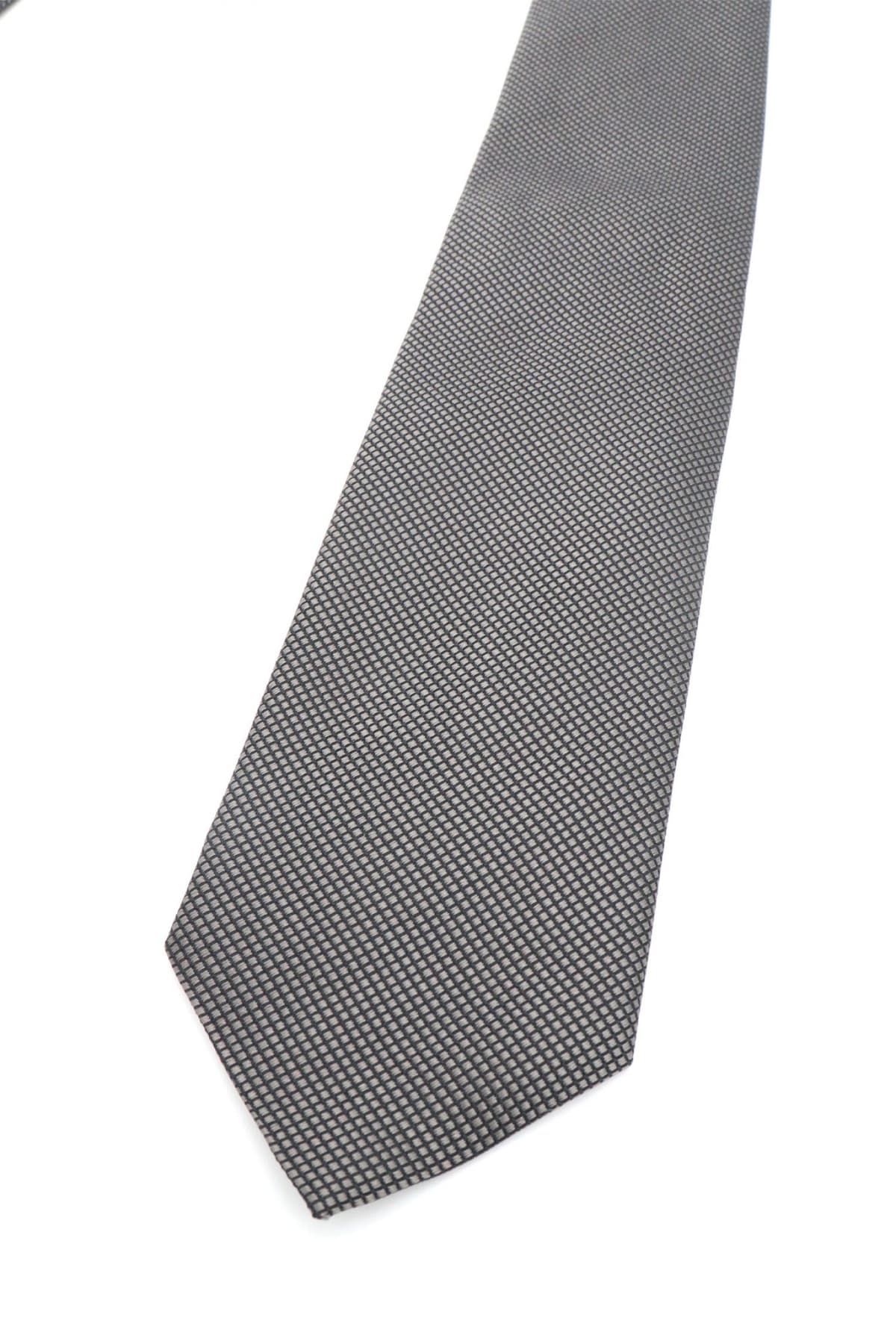 BOSS ΓΡΑΒΑΤΑ ΜΙΚΡΟΣΧΕΔΙΟ 7.5CM TRAVELLER ΓΚΡΙ