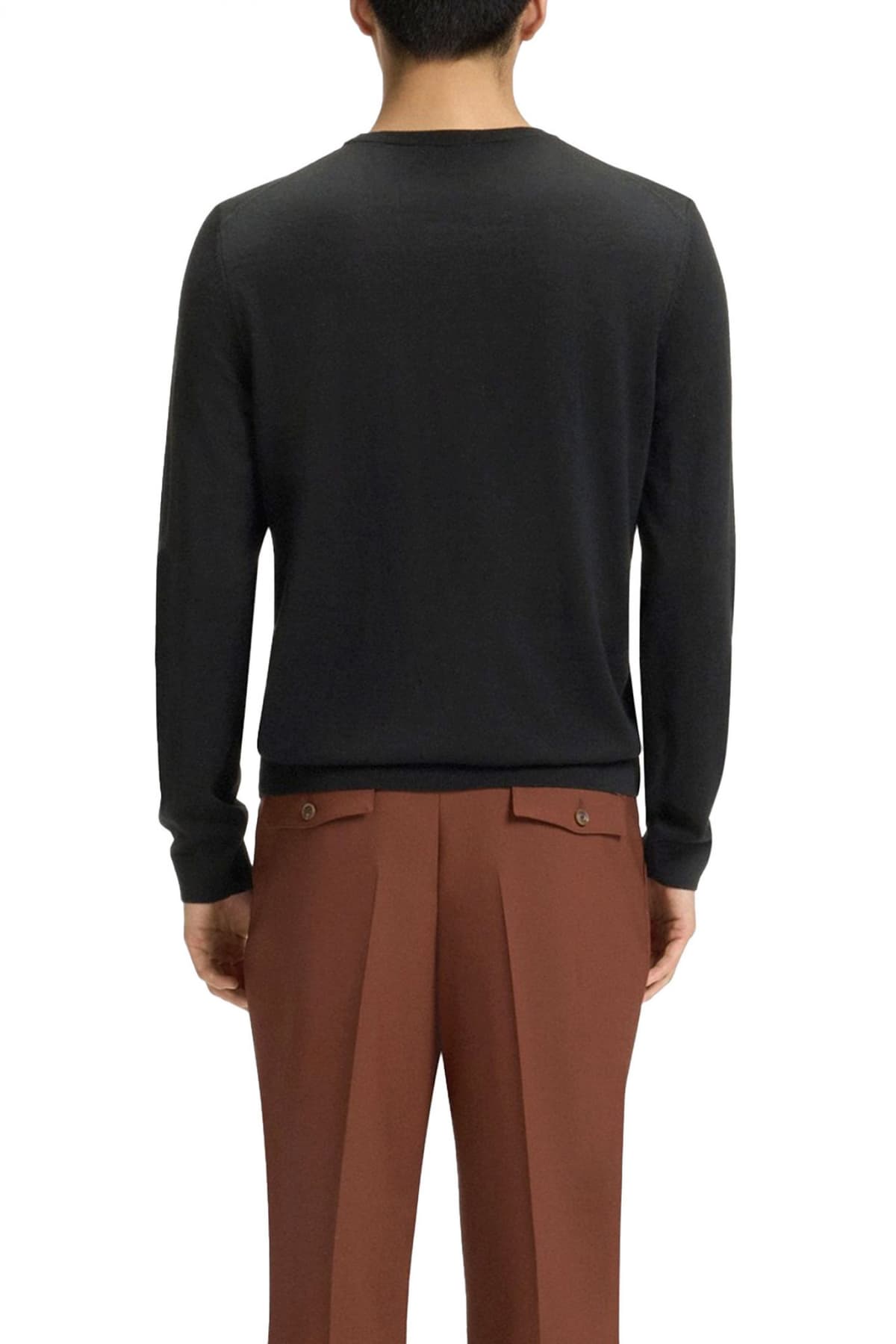 BOSS ΠΛΕΚΤΟ CREW NECK LENO-P ΜΑΥΡΟ