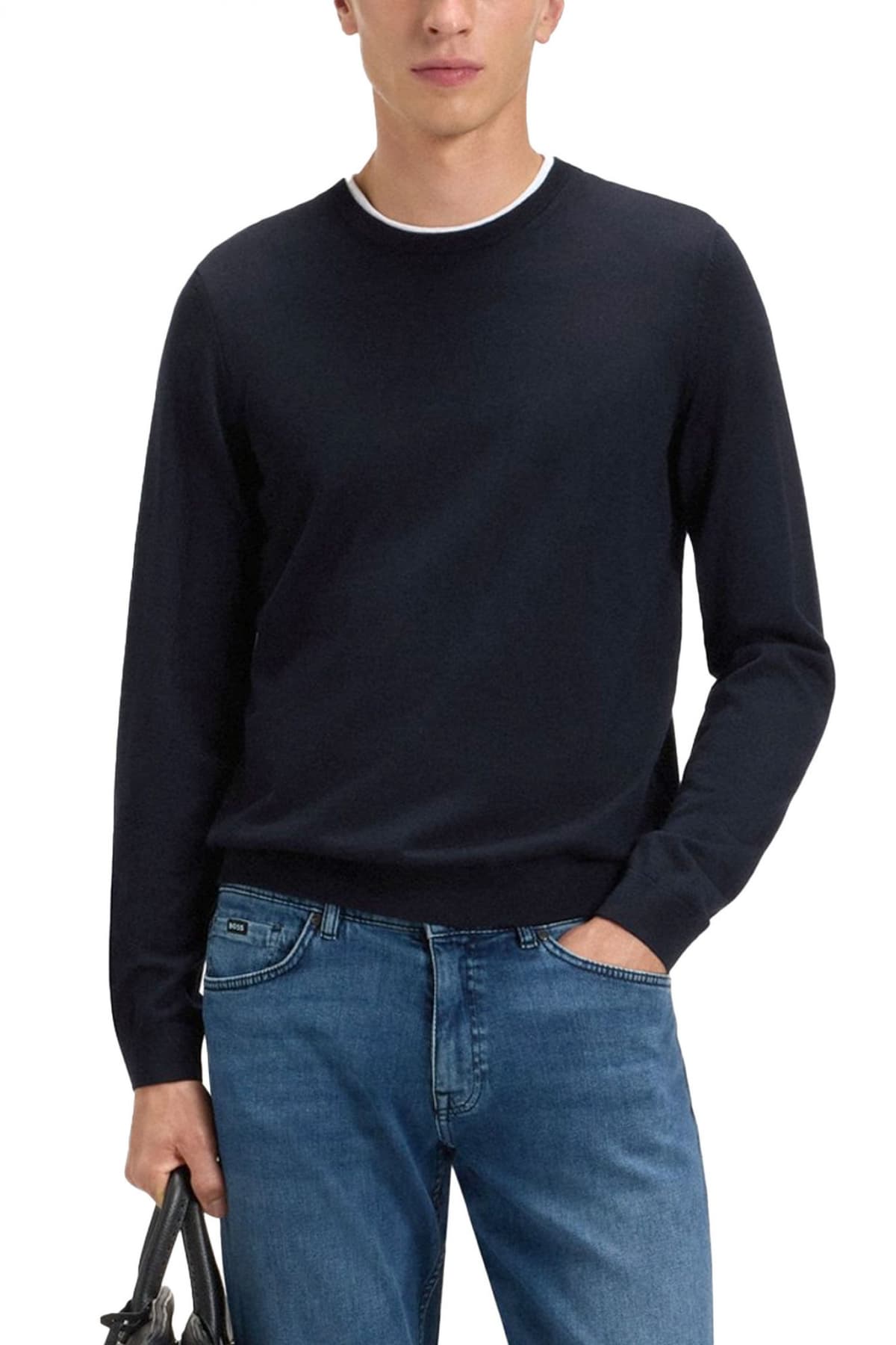 Men's Knitwear Boss Blue