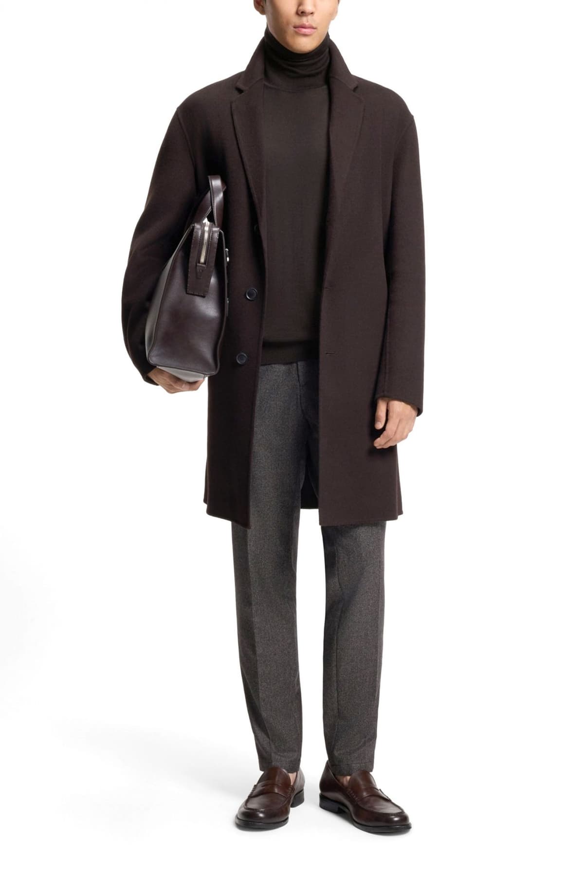 BOSS ΠΛΕΚΤΟ TURTLENECK MUSSO-P ΚΑΦΕ