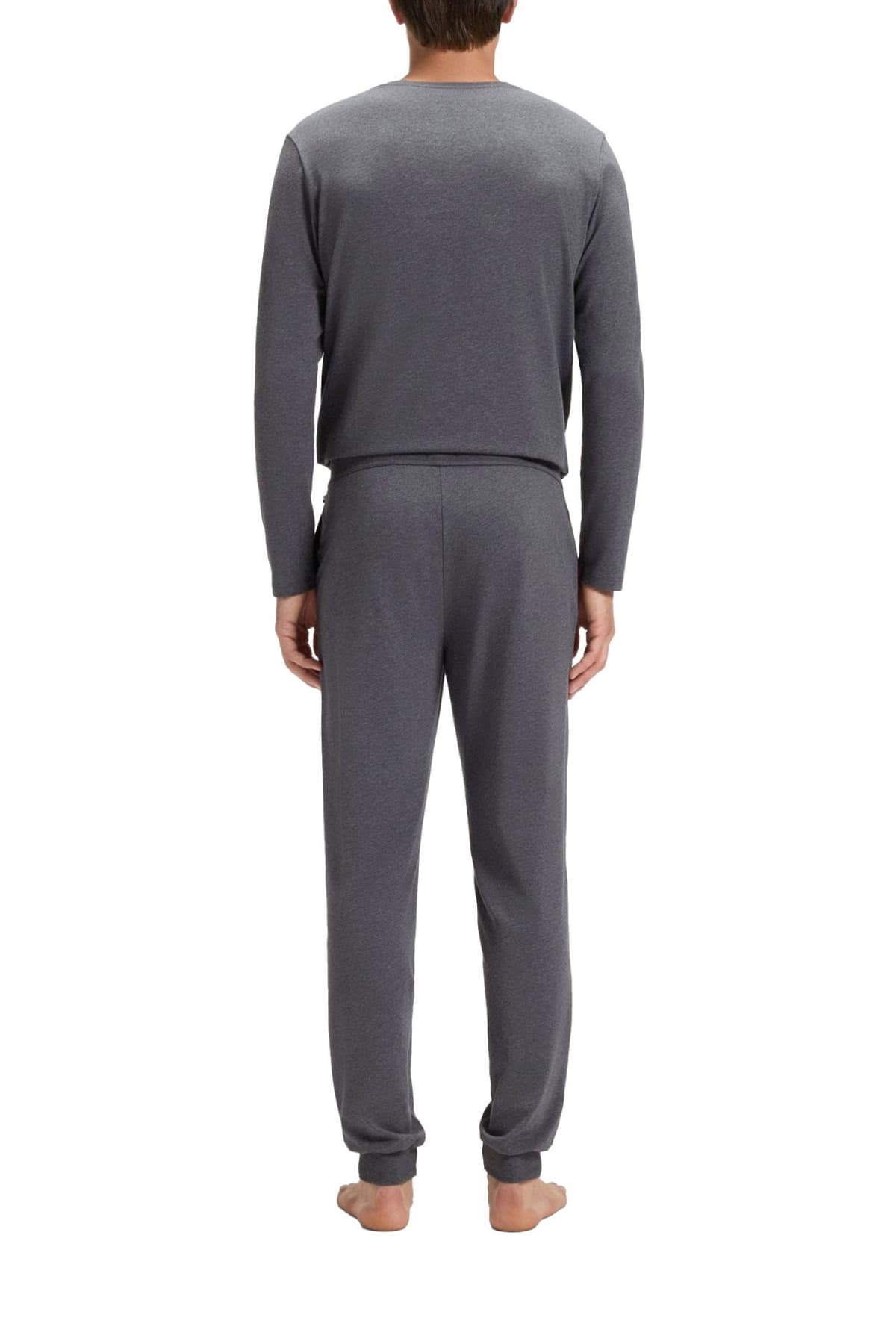 BOSS HOMEWEAR ΠΑΝΤΕΛΟΝΙ ΦΟΡΜΑ MIX&MATCH PANTS ΑΝΘΡΑΚΙ