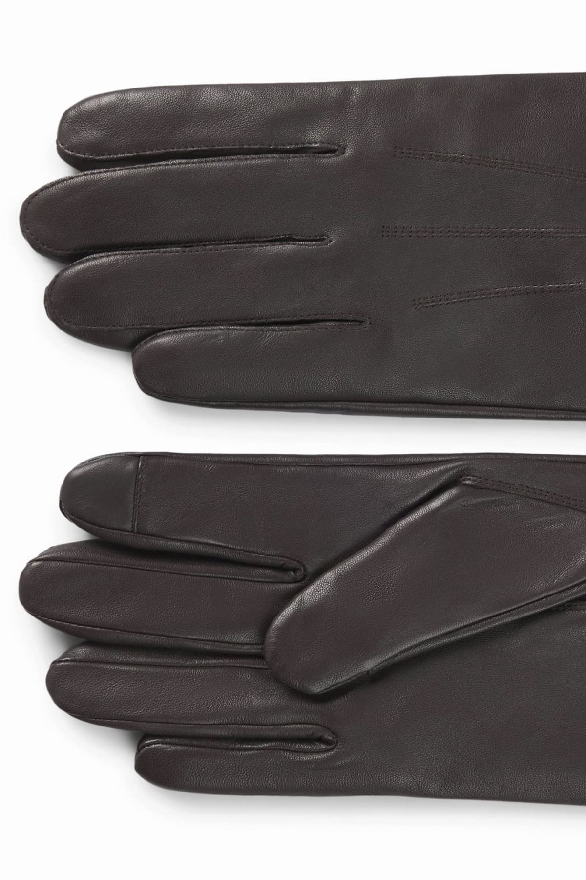 HUGO ΓΑΝΤΙΑ ΔΕΡΜΑ JAAN LOGO ΣΚΟΥΡΟ ΚΑΦΕ