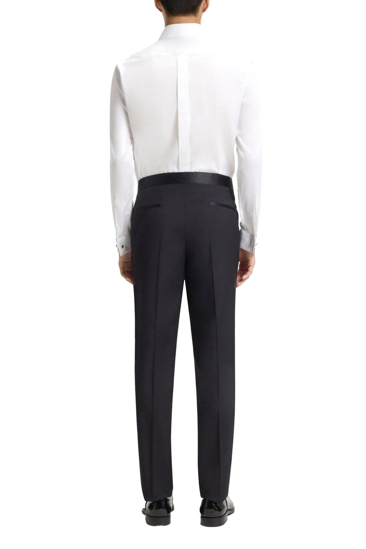 BOSS ΠΟΥΚΑΜΙΣΟ ΜΕ ΠΑΠΙΓΙΟΝ SLIM FIT H-HANK-TUX3 BOWTIE ΛΕΥΚΟ