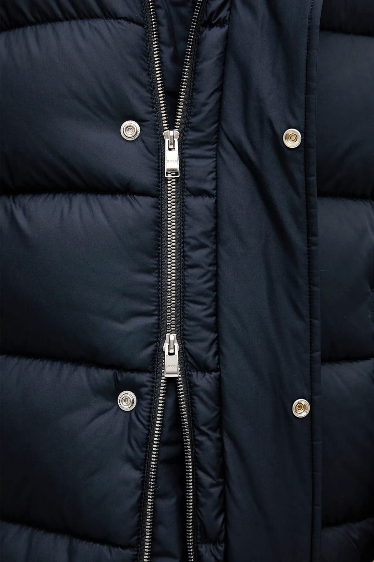 BOSS ΜΠΟΥΦΑΝ PUFFER H-CENUTO HOODIE ΜΠΛΕ