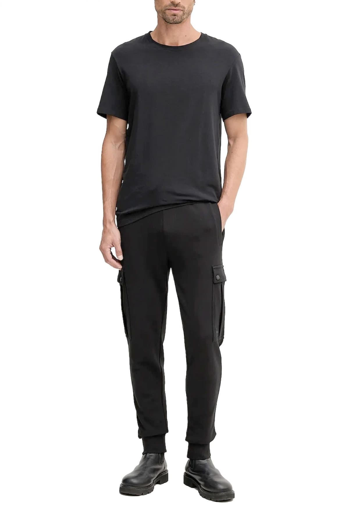 BOSS CASUAL ΠΑΝΤΕΛΟΝΙ ΦΟΡΜΑ SETEAM ΜΑΥΡΟ