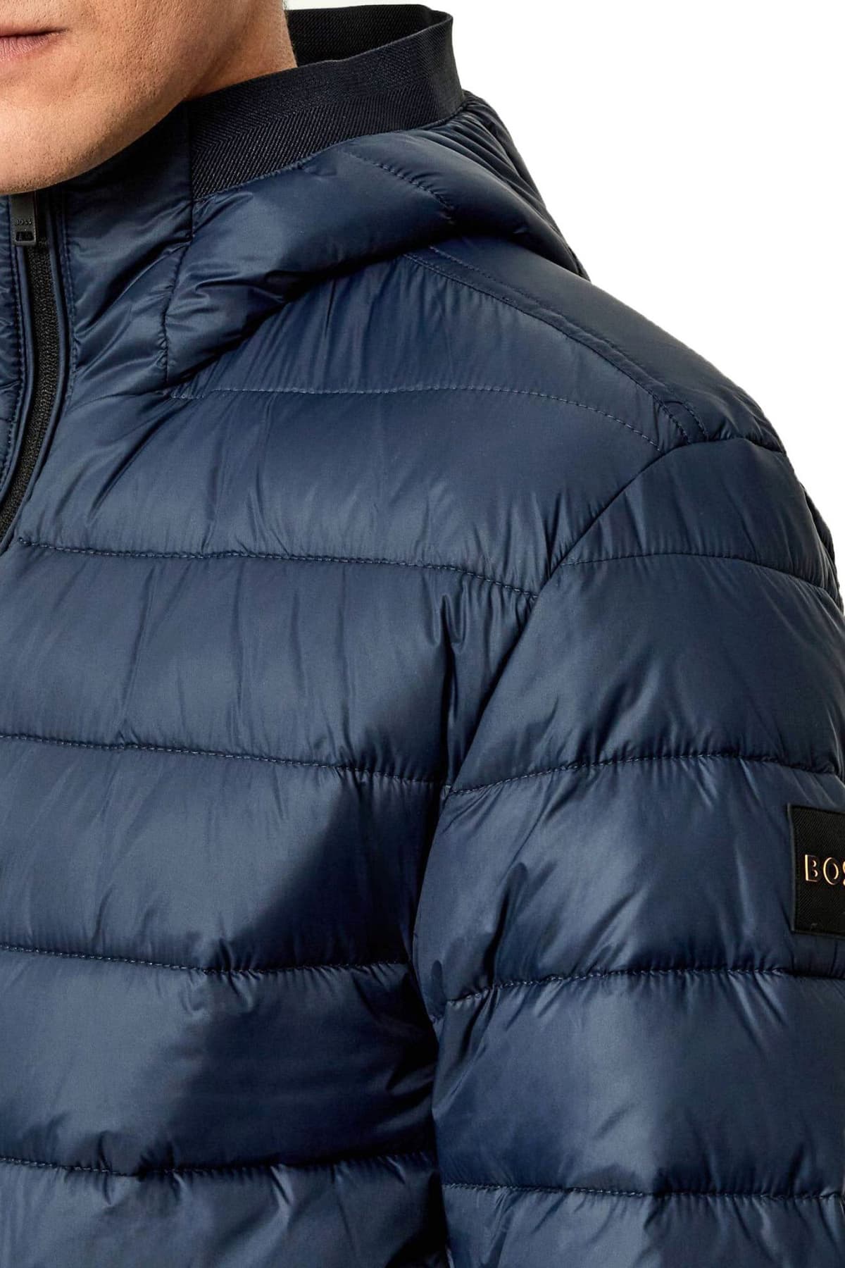 BOSS CASUAL ΜΠΟΥΦΑΝ PUFFER ΚΟΥΚΟΥΛΑ ODENIS ΜΠΛΕ