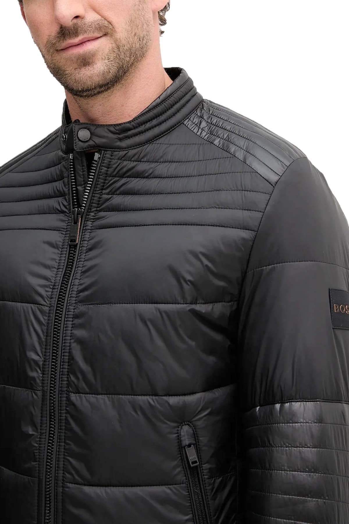 BOSS CASUAL ΜΠΟΥΦΑΝ PUFFER OWAND ΜΑΥΡΟ