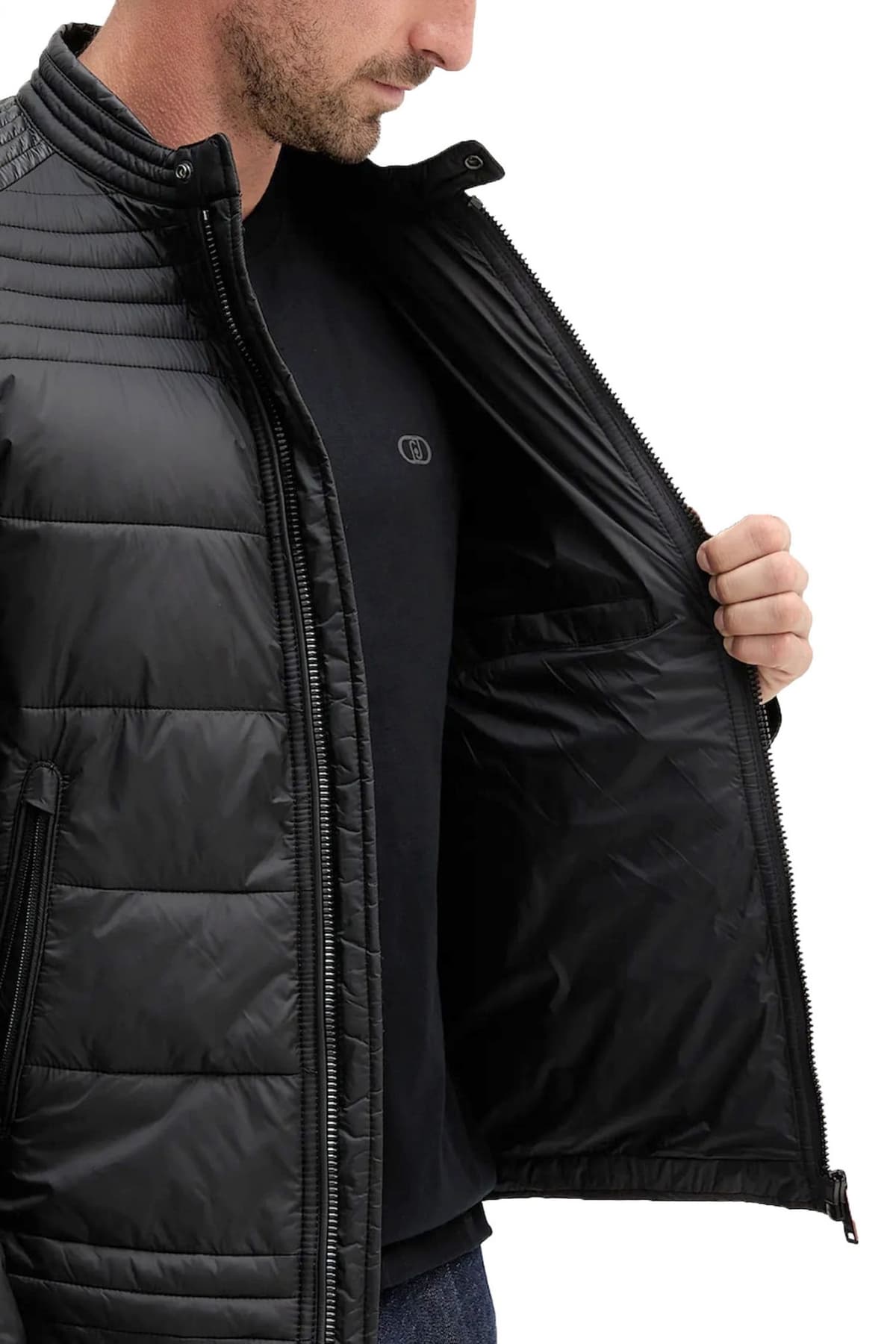 BOSS CASUAL ΜΠΟΥΦΑΝ PUFFER OWAND ΜΑΥΡΟ