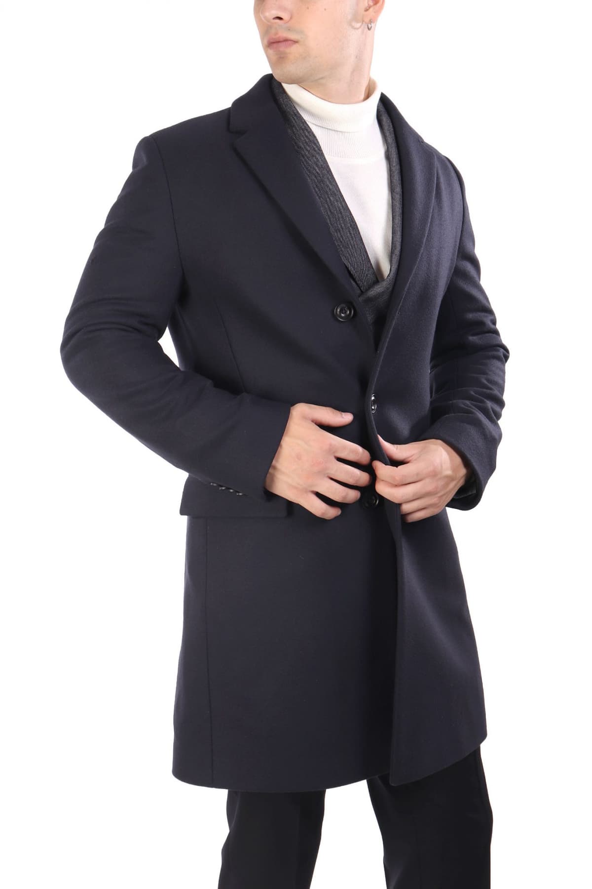 HUGO ΠΑΛΤΟ MIGOR2541 ΜΠΛΕ