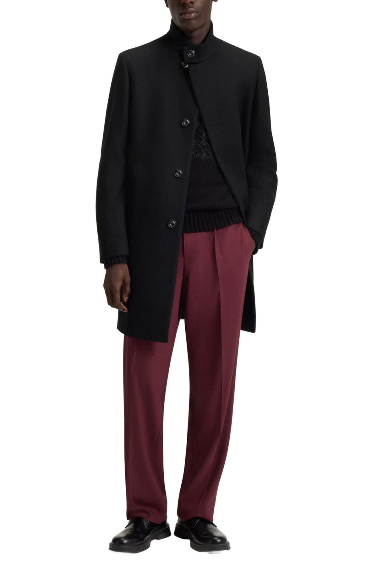 HUGO ΠΑΛΤΟ MINTRAX2541 ΜΑΥΡΟ