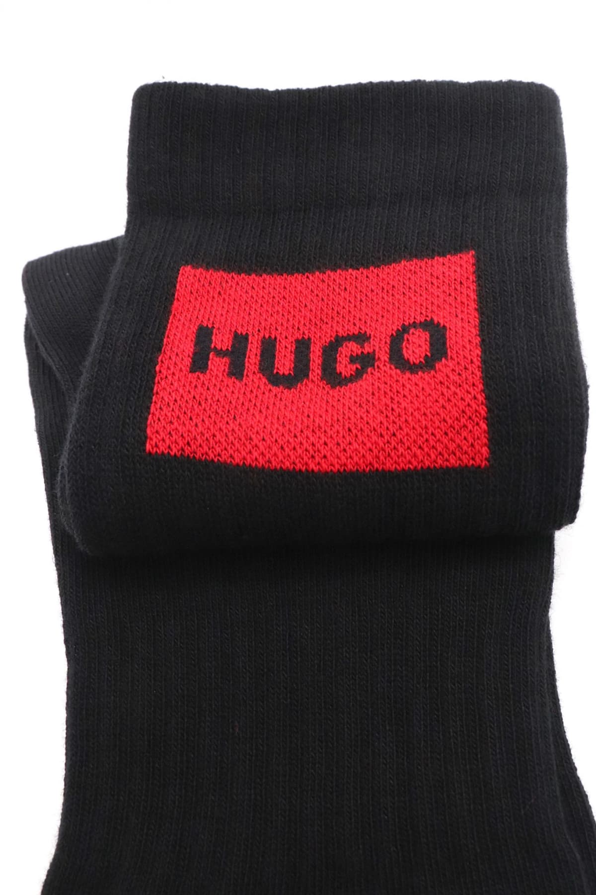HUGO ΚΑΛΤΣΕΣ 2PAIRS 2P QS GIFT LUREX CC LOGO ΜΑΥΡΟ
