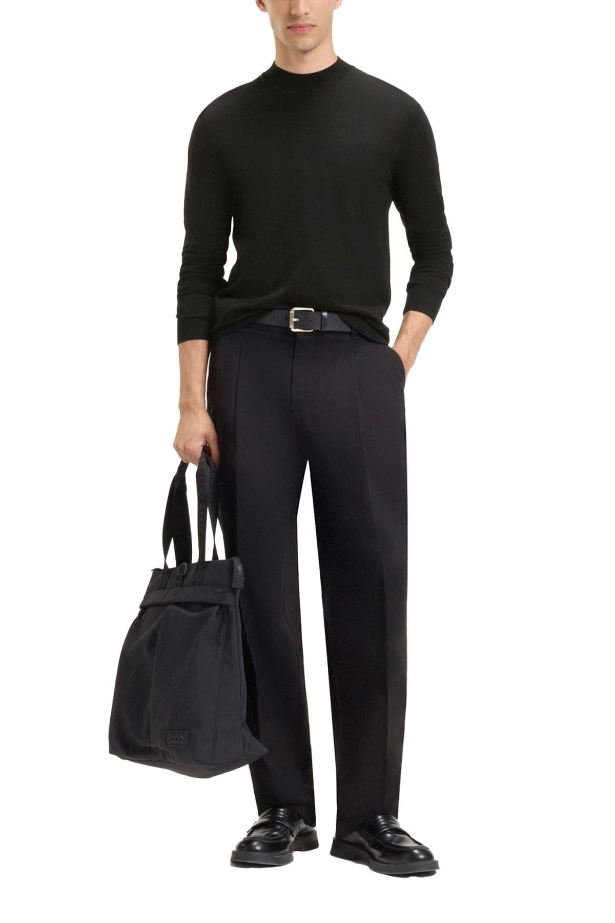 HUGO ΠΛΕΚΤΟ SAN MARC-CV ΛΟΥΠΕΤΟ ΜΑΥΡΟ