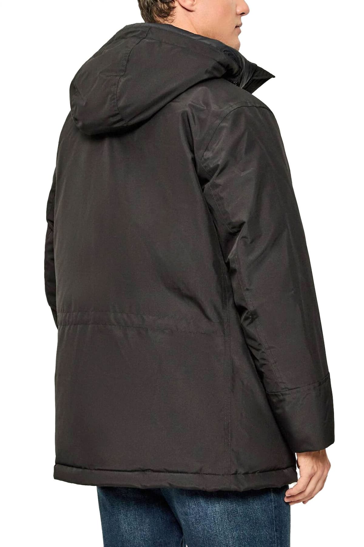 BOSS CASUAL ΜΠΟΥΦΑΝ JACKET ΚΟΥΚΟΥΛΑ OSIASS 1 ΜΑΥΡΟ