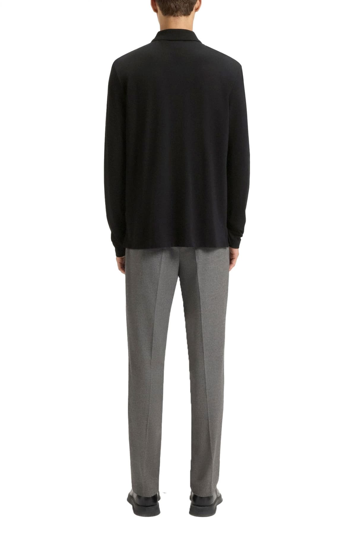 HUGO POLO DONOSLONG LOGO ΜΑΥΡΟ